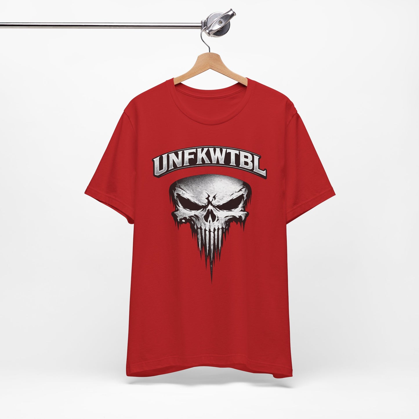 Skull Graphic T-Shirt - UNFKWTBL Gothic Drip Logo Tee