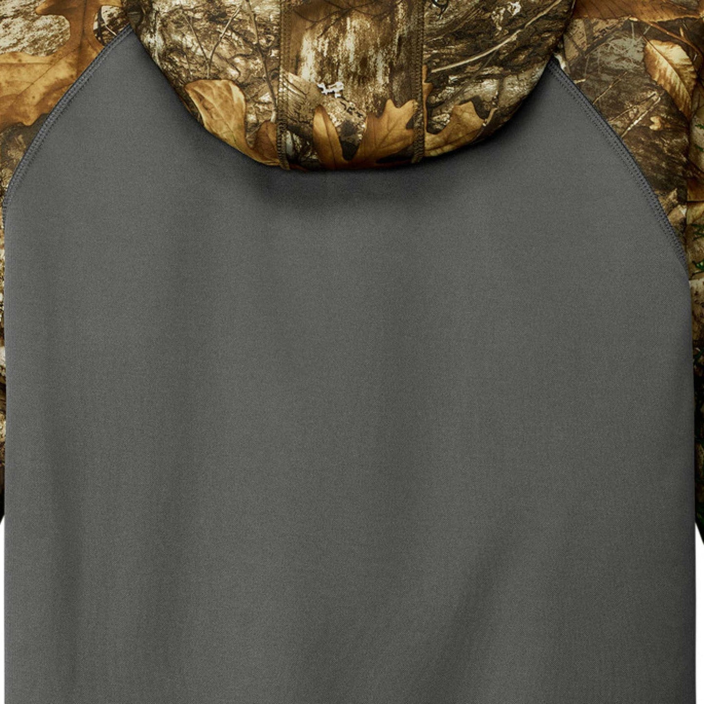 Russell Outdoors™ Realtree® camo performance hoodie with moisture-wicking fabric and front pouch pocket