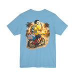 Surf or Die Michael Myers Beach Bike T‑Shirt — Retro Horror Summer Tee