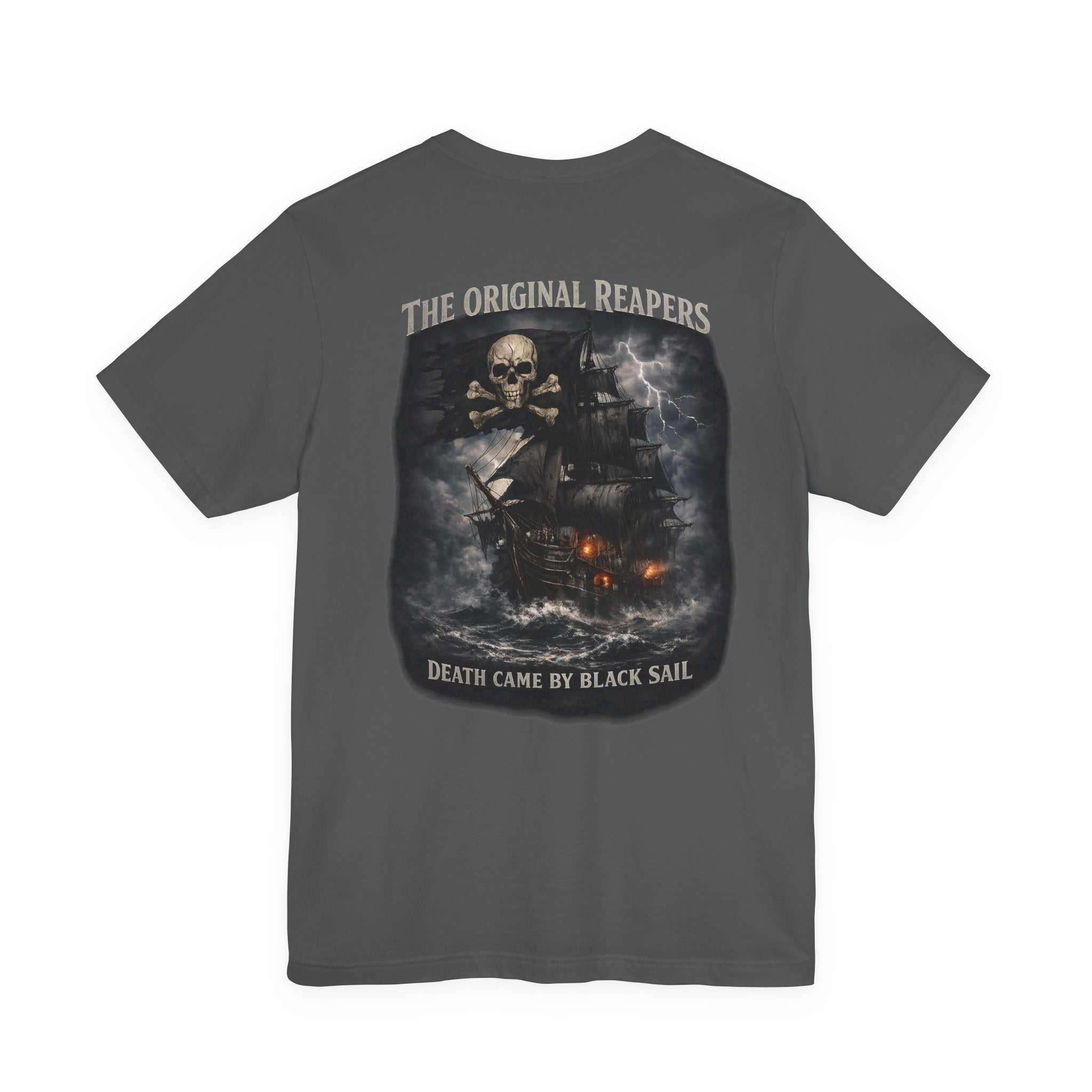 The Original Reapers Skull & Ghost Ship Tee — "Death Came by Black Sail" T-Shirt