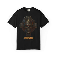 UNFKWTBL Skull King with Celtic Cross Design Unisex T-shirt