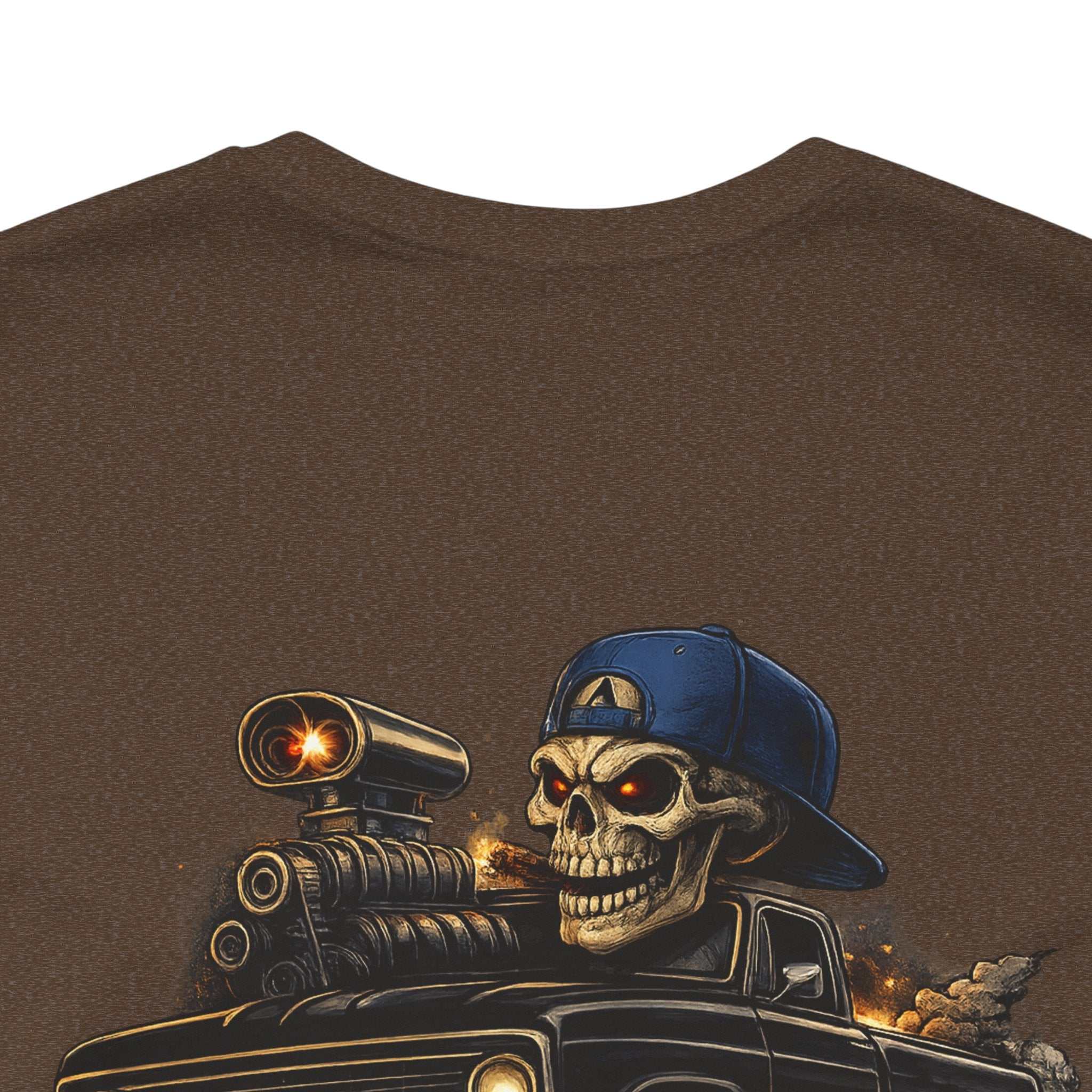 Midnight Trouble Skull Car Tee