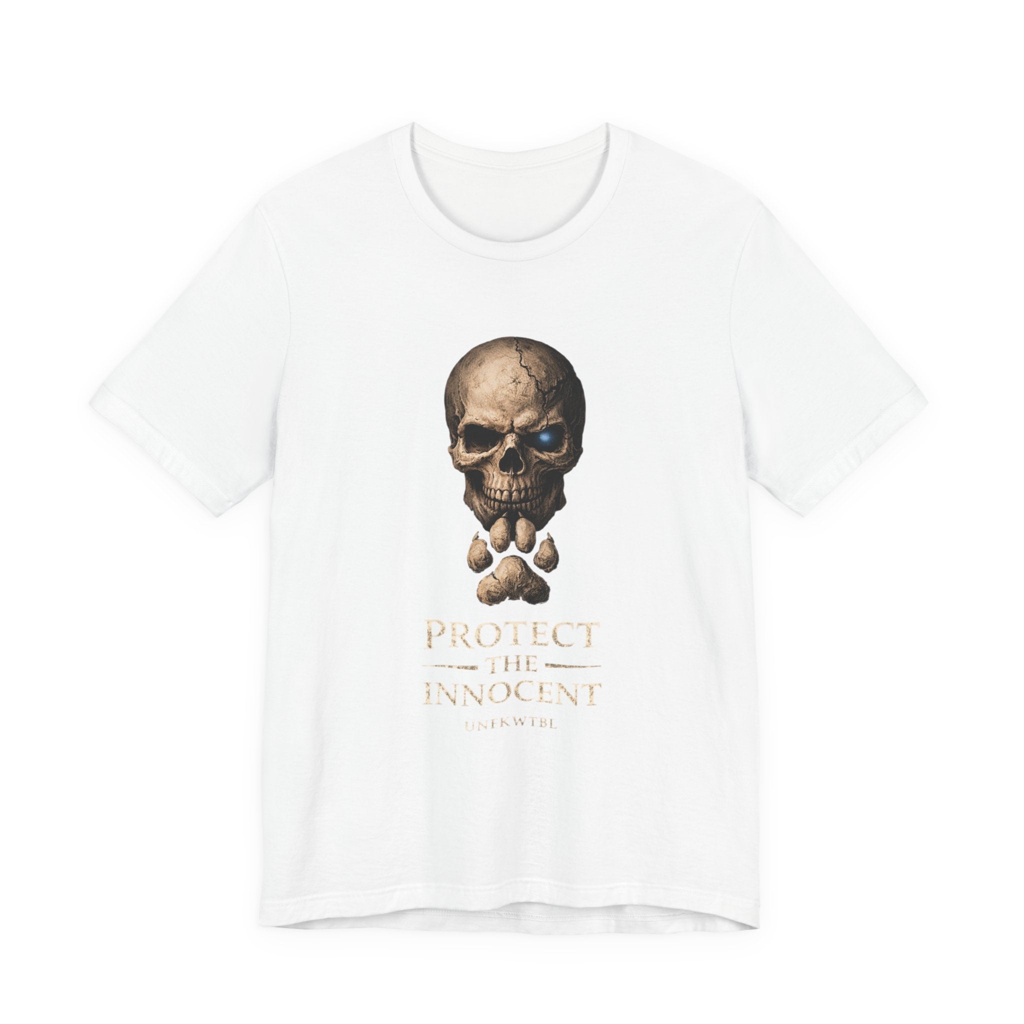 Protect the Innocent Skull Tee — "Harm Them... Answer For It." Statement T-Shirt