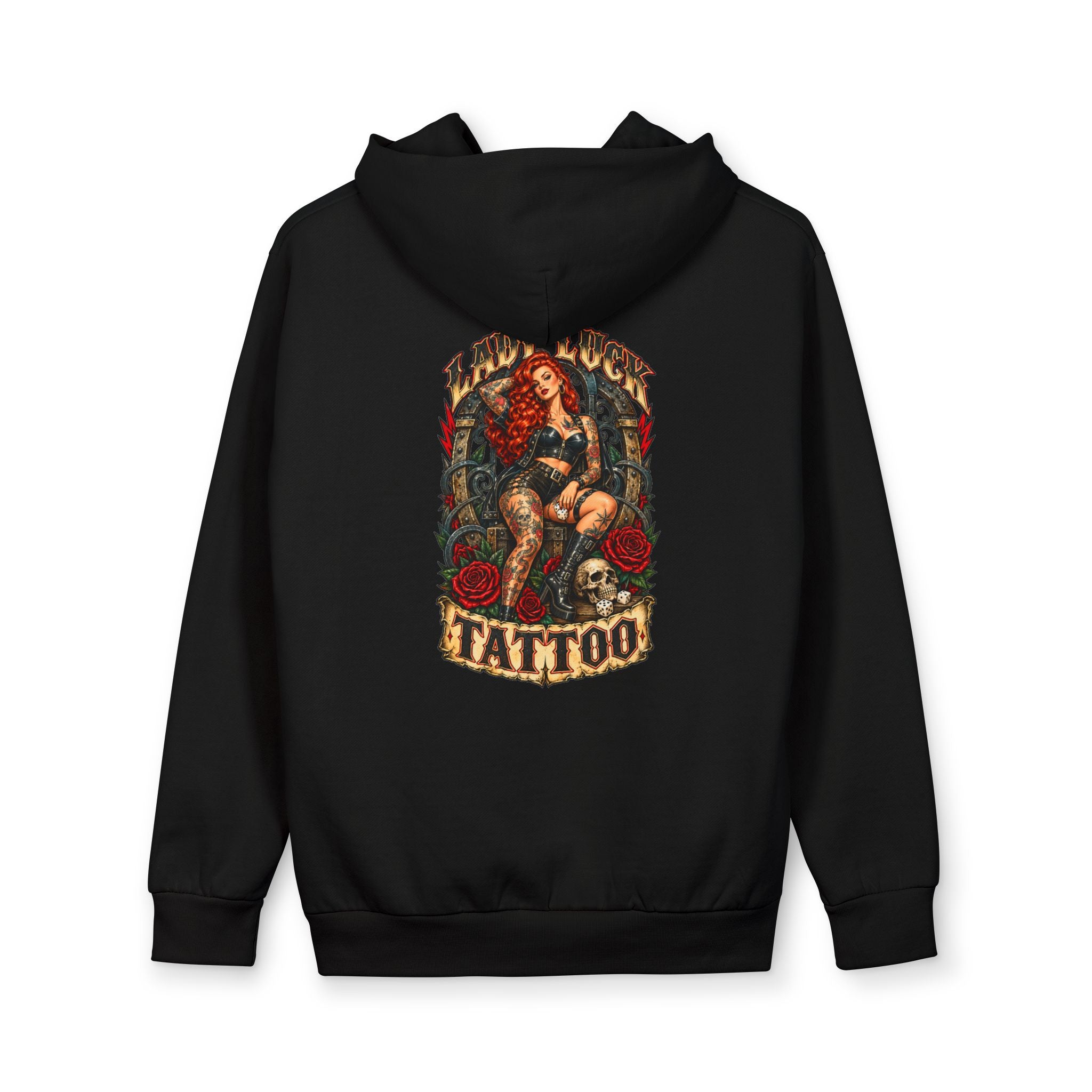 Lady Luck Tattoo Rebel Pinup Hoodie