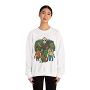Zombie Theme Unisex Crewneck Sweatshirt
