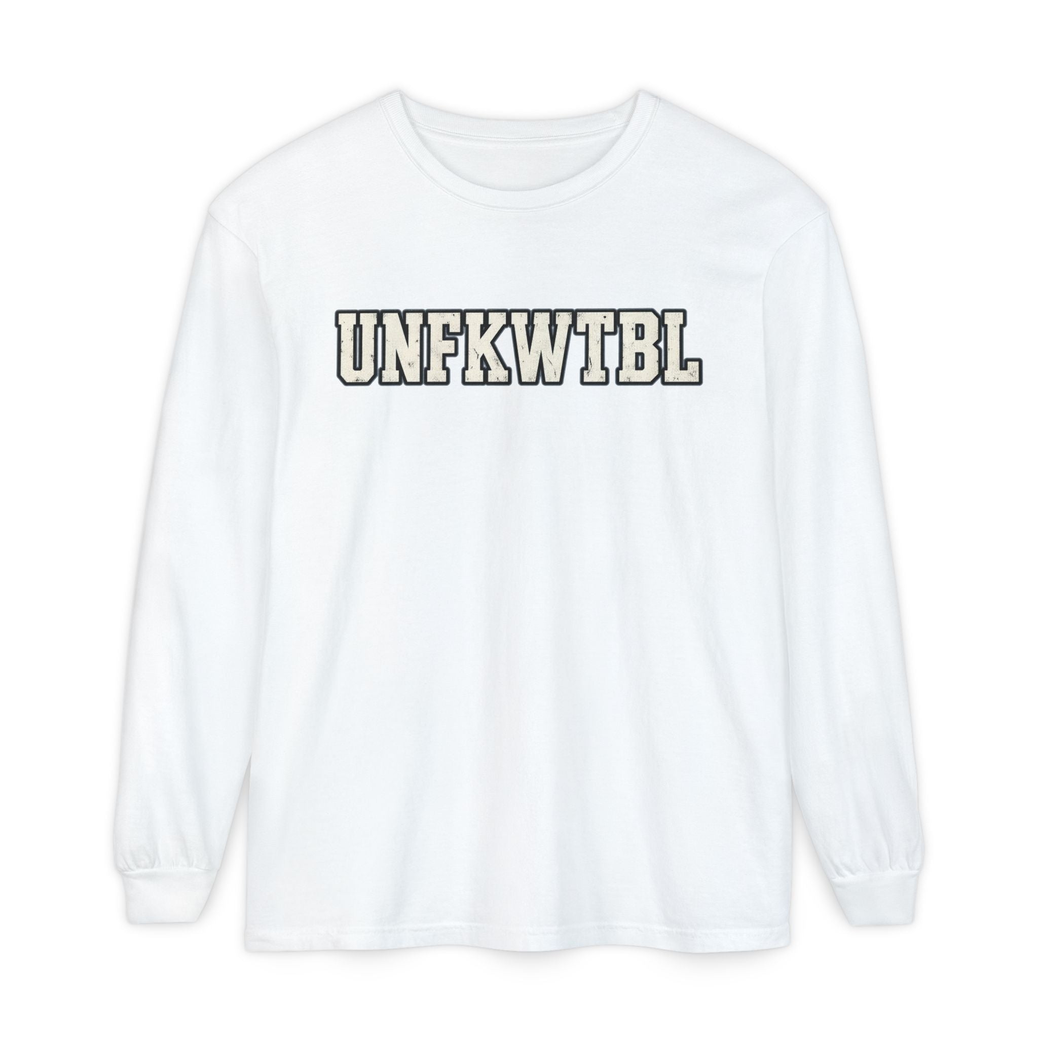 UNFKWTBL Harder to Break Back-Print Long Sleeve Tee.