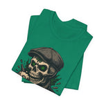 Dead & Lucky Skull Tee with grinning skull graphic and vintage pub style design
