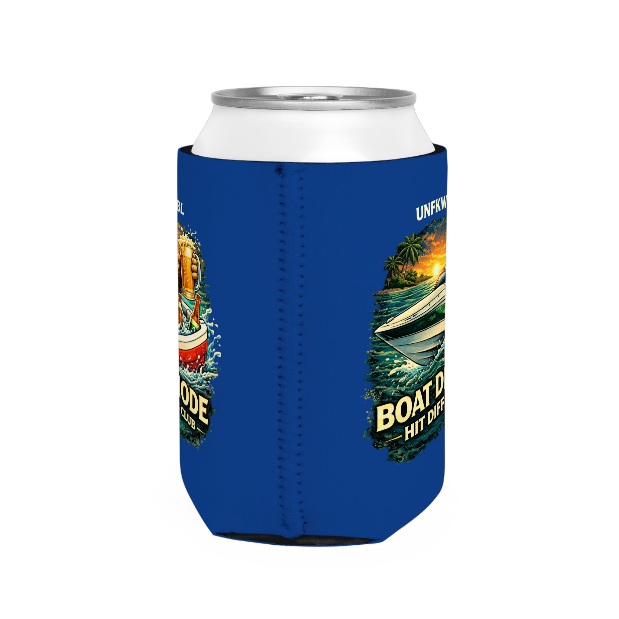 Can Cooler Sleeve — 'Beach Mode Day Drinking Club' / 'Boat Drinks Hit Different'