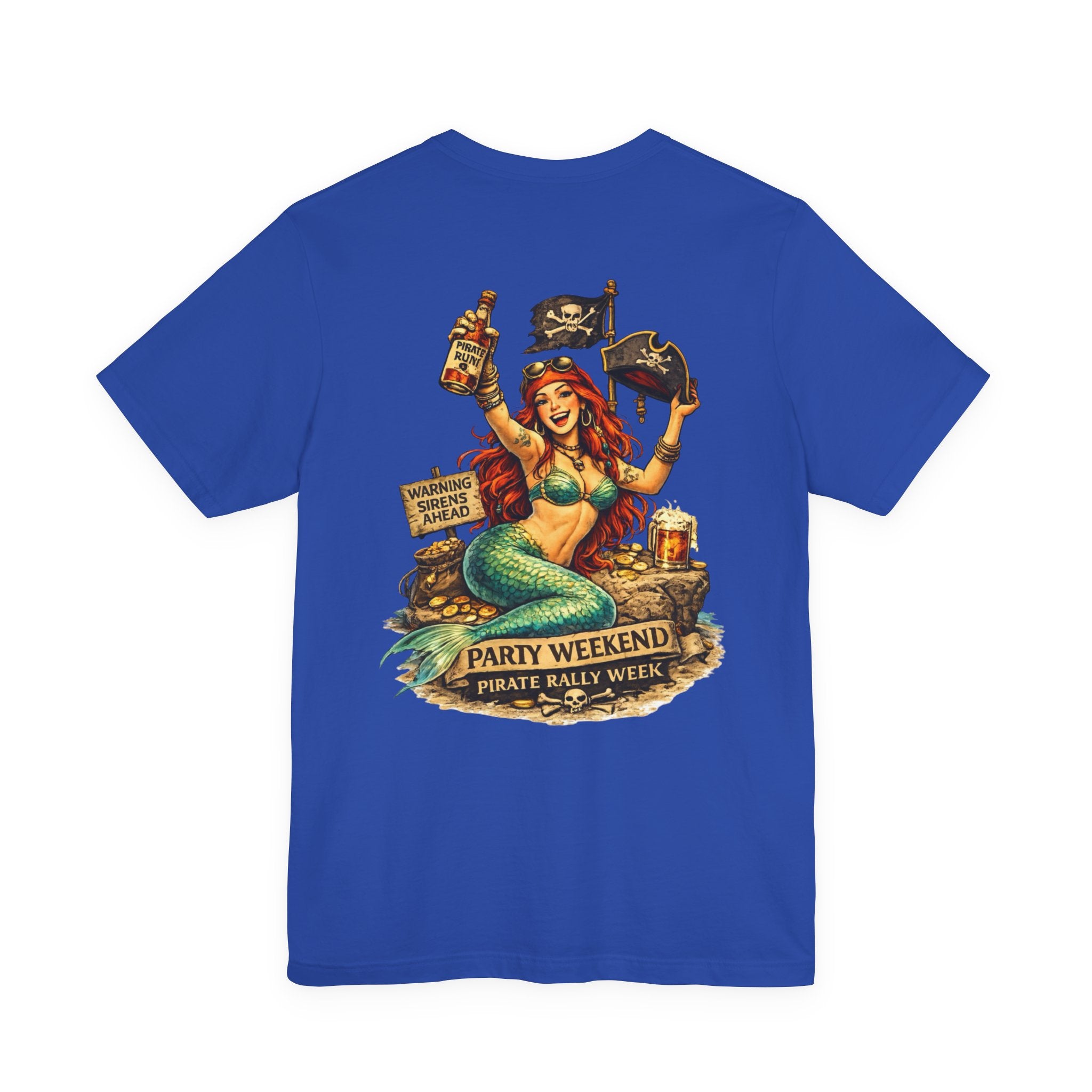 Pirate Mermaid Party Tee — “Party Weekend Pirate Rally Week” Graphic T-Shirt