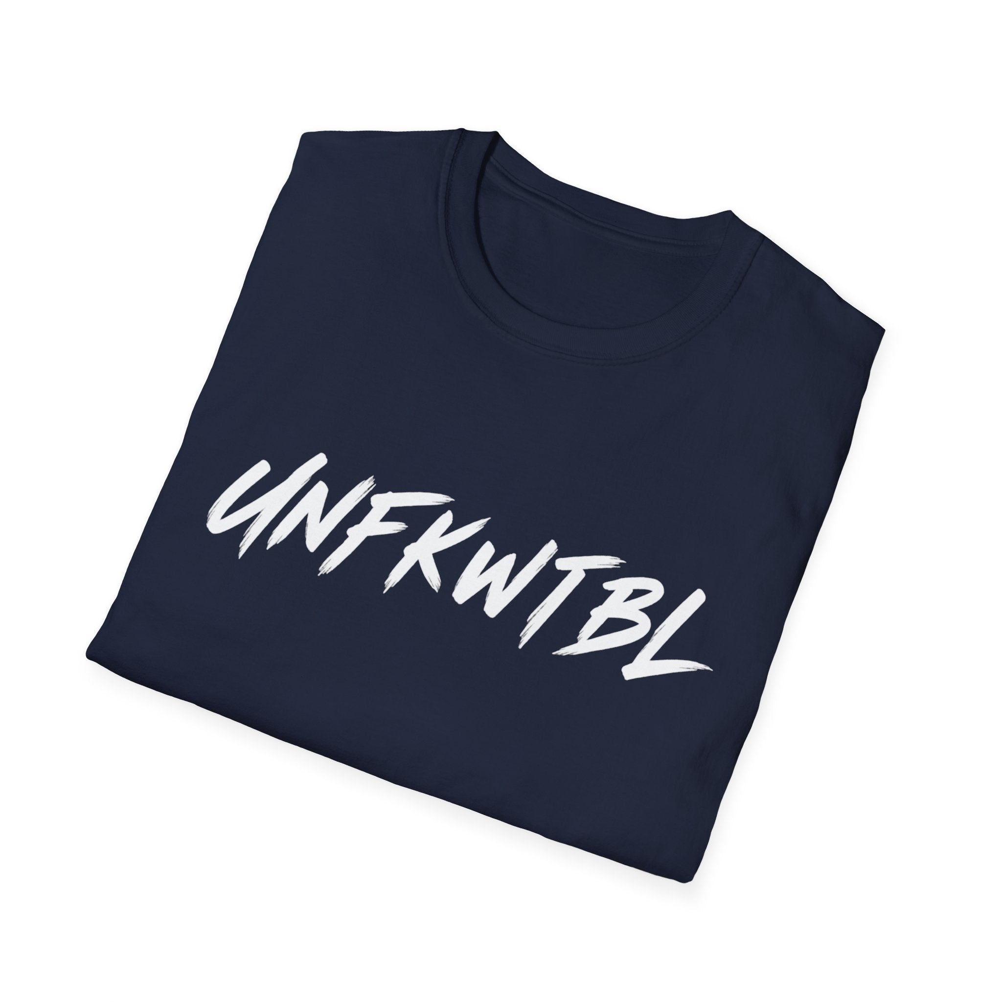 Unfkwtbl Graphic T‑Shirt — Bold White Script Tee