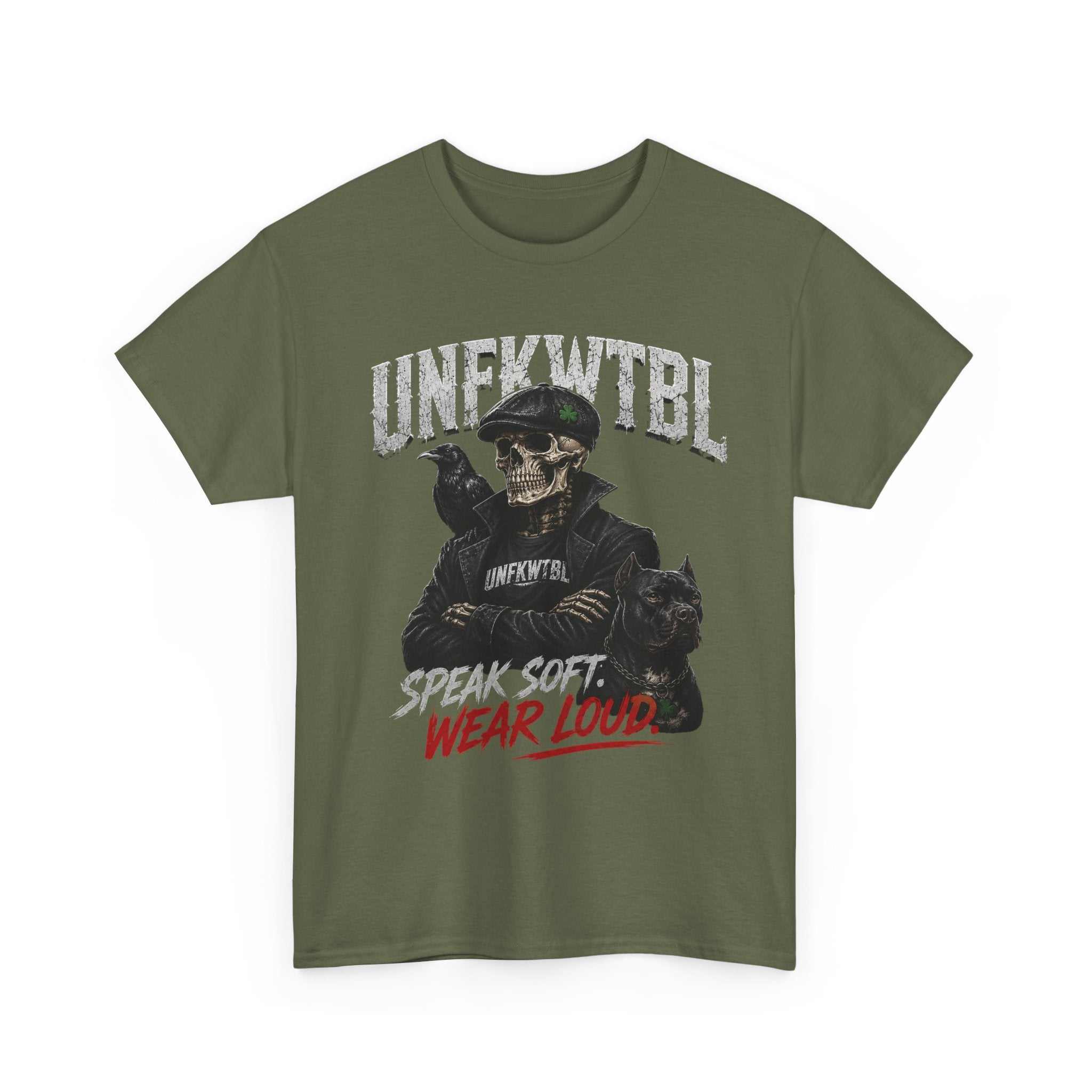 Skull Ranger Tee — “Speak Soft, Wear Loud” Graphic T‑Shirt