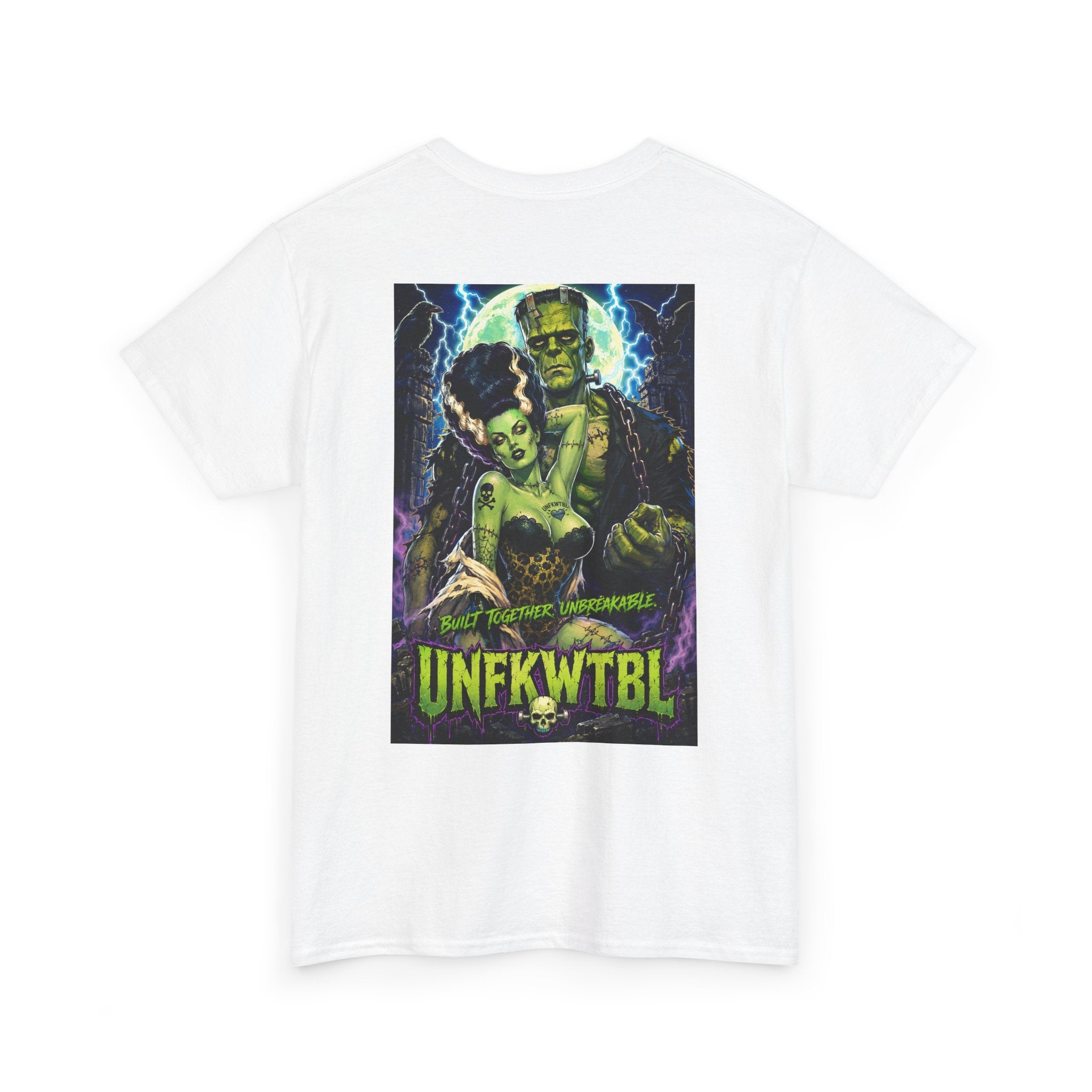 Frankenstein Graphic Tee — "UNFKWTBL" Retro Horror Poster T-Shirt