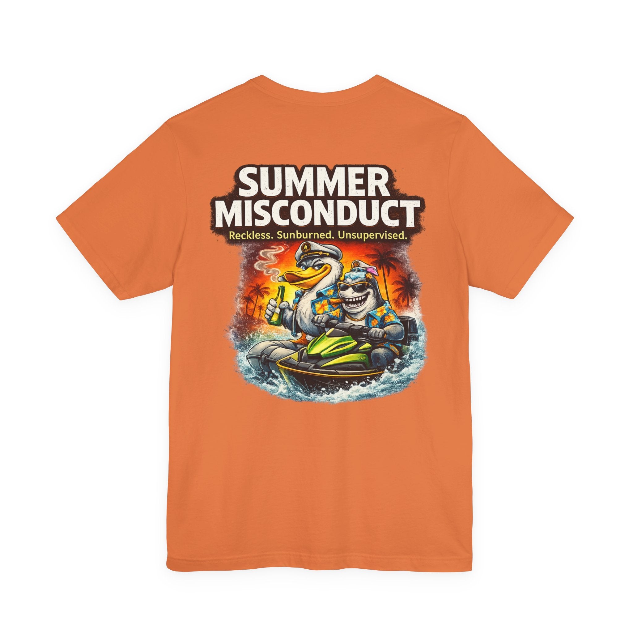 Summer Misconduct Jet Ski T‑Shirt — Reckless Sunburned Unsupervised Beach Tee