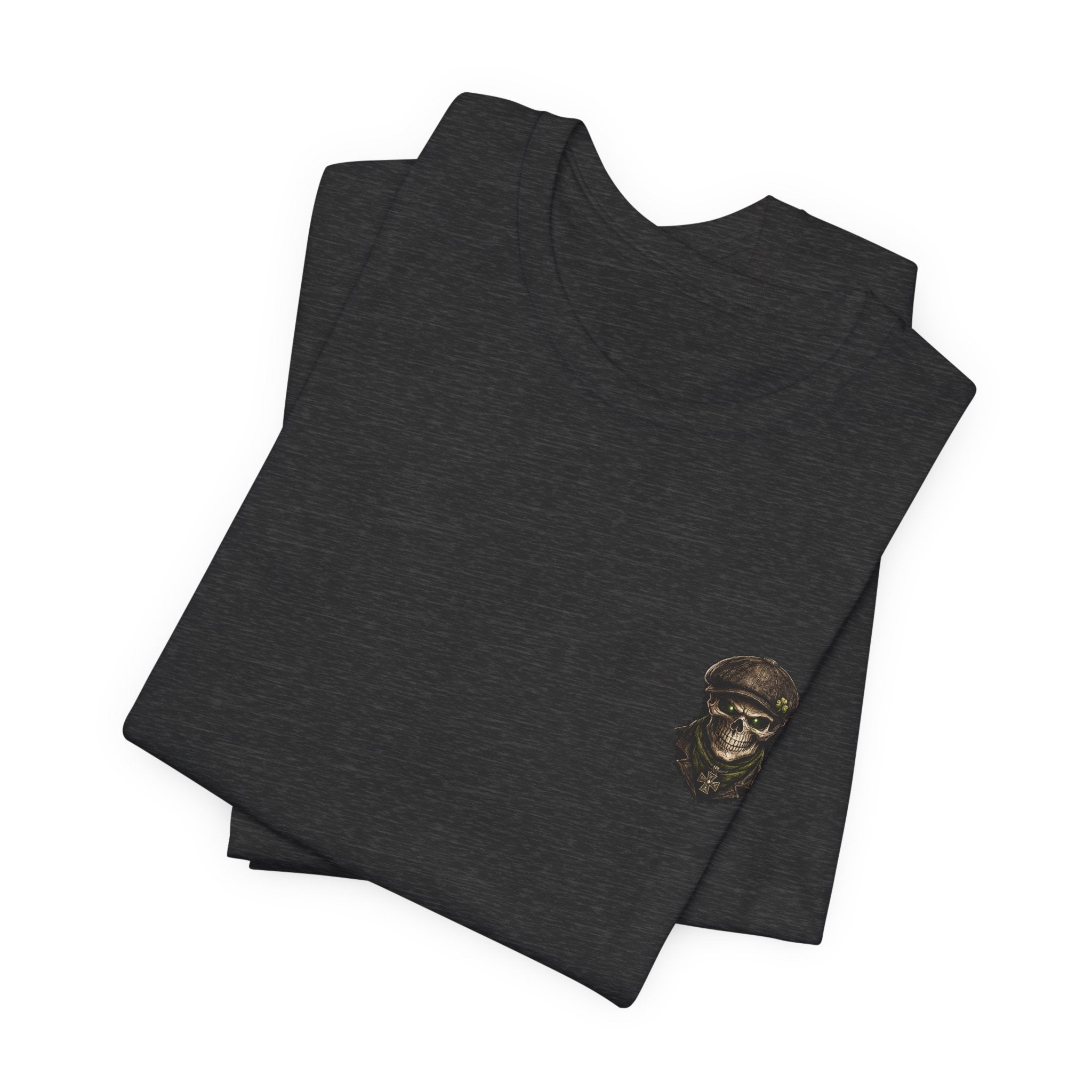 Grin & Bury It Skull Tee — Gothic Horror Graphic T-Shirt