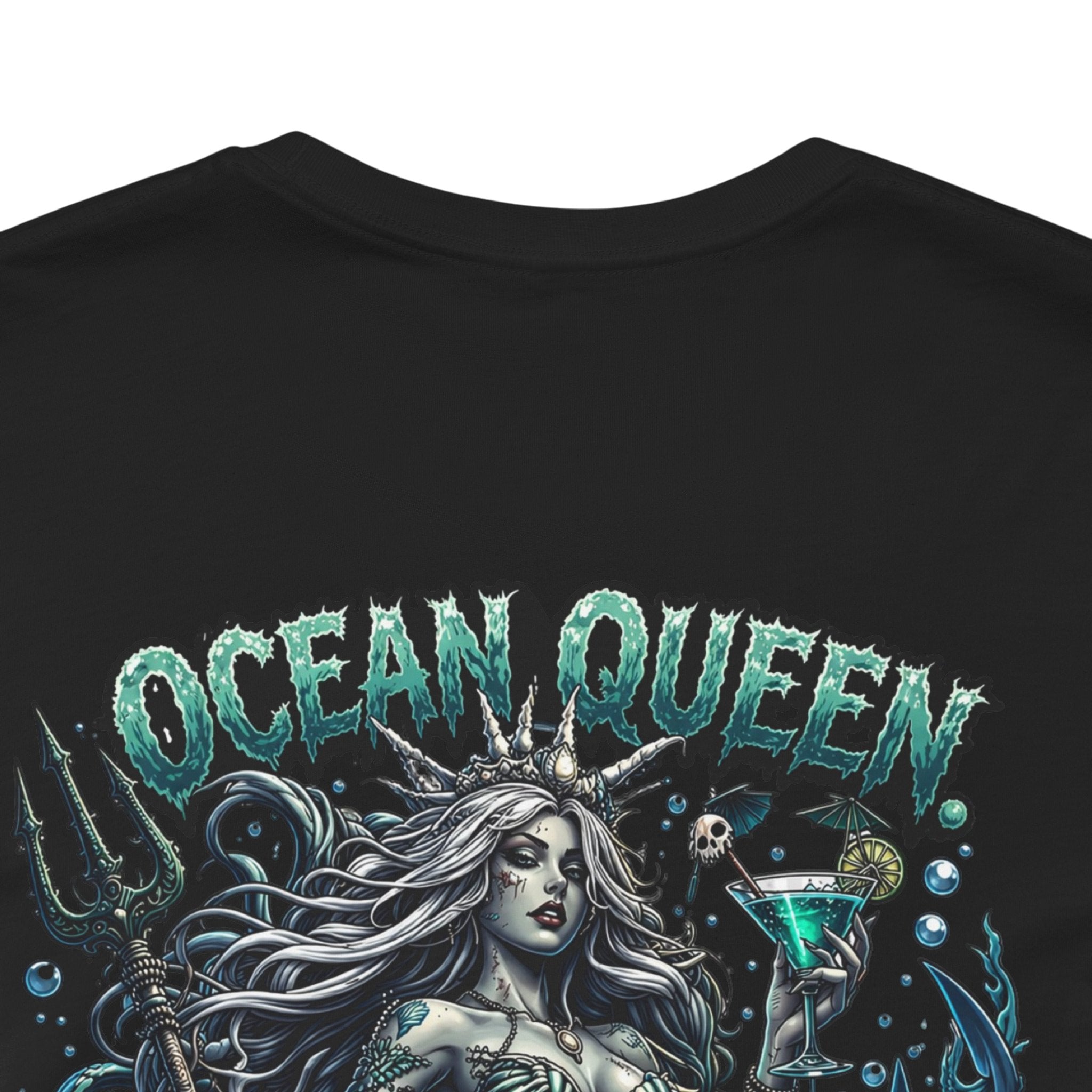 Ocean Queen Mermaid Tee — 'Ocean Queen' Graphic Short Sleeve Shirt