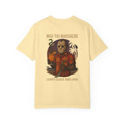 Mai Tai Massacre Jason Voorhees Graphic Tee, Vintage Summer T-shirt, Unisex Beach Shirt, Retro Campfire Apparel, Fun Gift for Outdoor Lovers