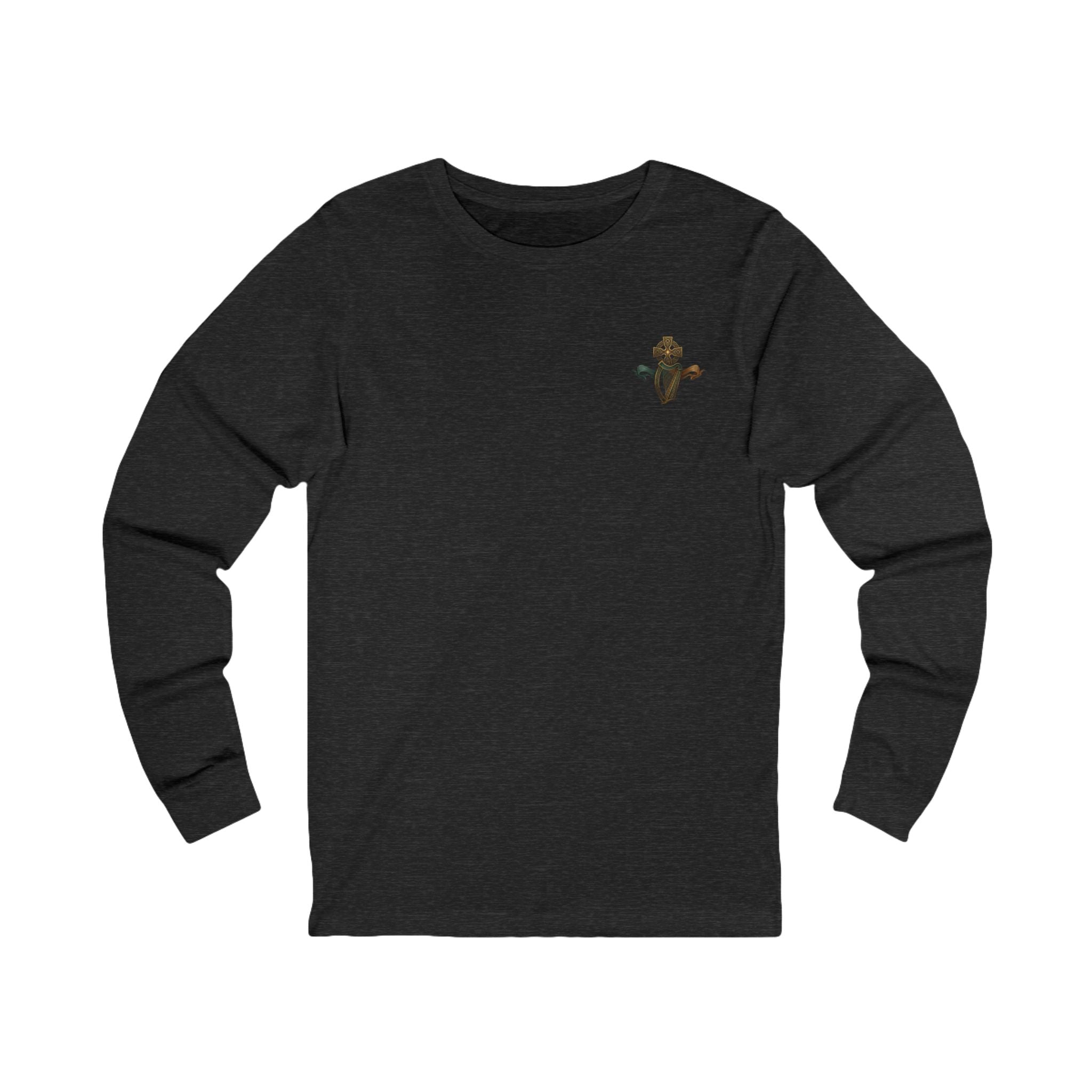 Irish Skull Leprechaun Long Sleeve Tee — “Éire Go Brách” St. Patrick’s Shirt