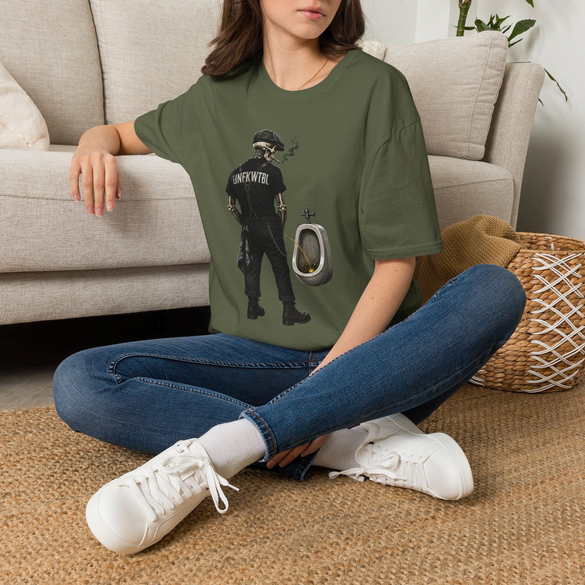 Rebel Skeleton Graphic T-Shirt — UNFKWTBL Streetwear Tee
