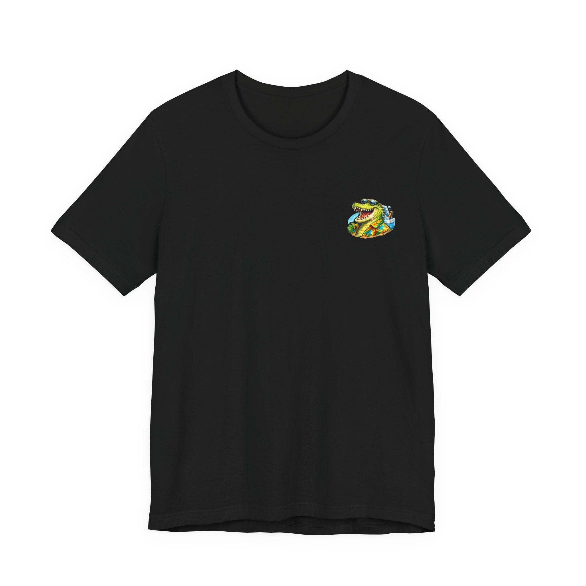 One More Round Turtle Tee — Retro Alligator Bar Fishing Graphic T-Shirt