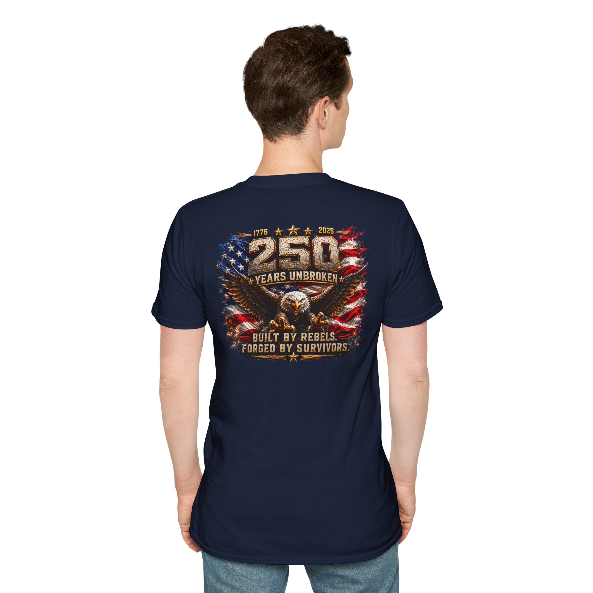 American Flag Pocket Tee — 'UNFKWTBL' Patriotic Graphic T-Shirt