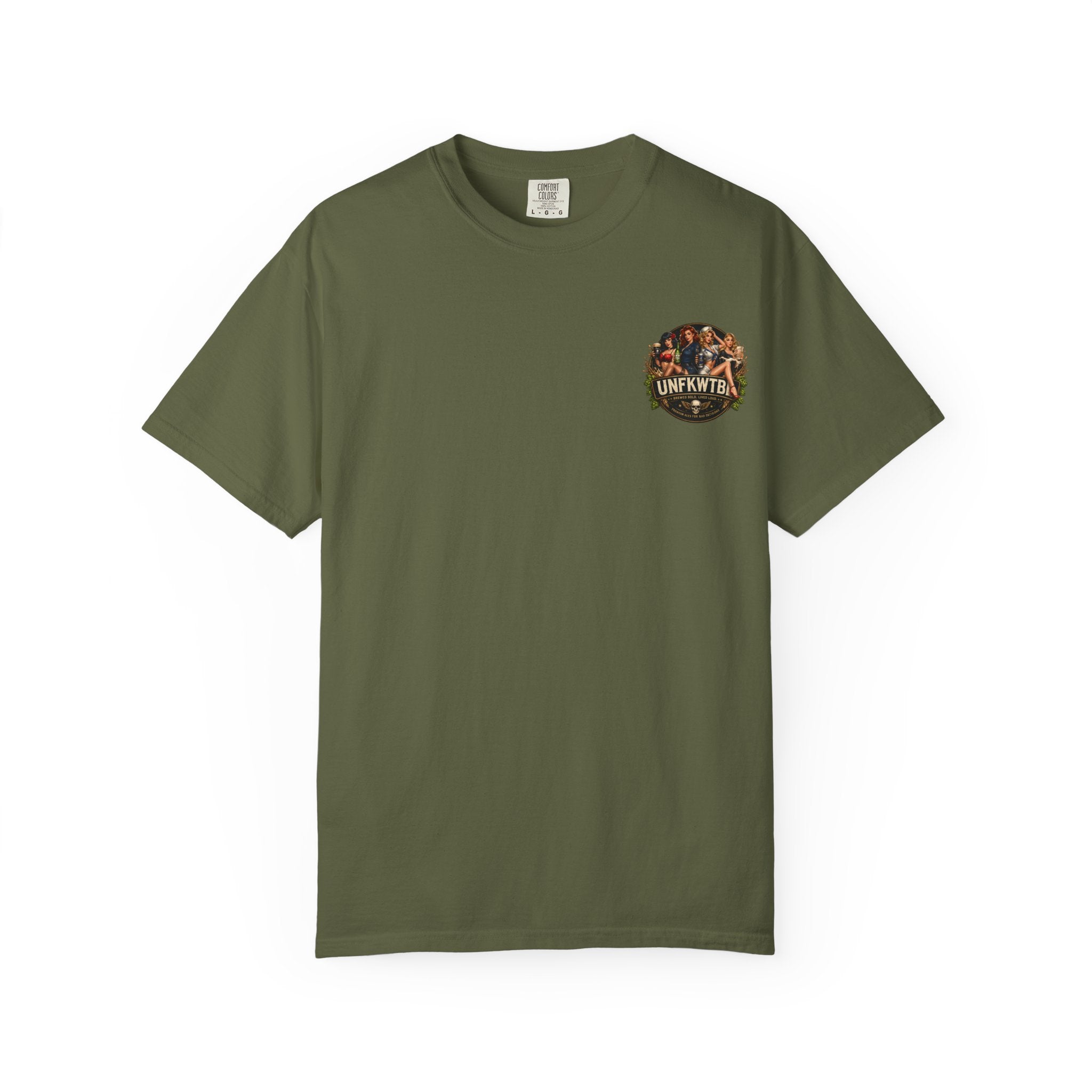 Beer Pinup T-Shirt – "Good Ale, Bad Choices" Retro Graphic Tee