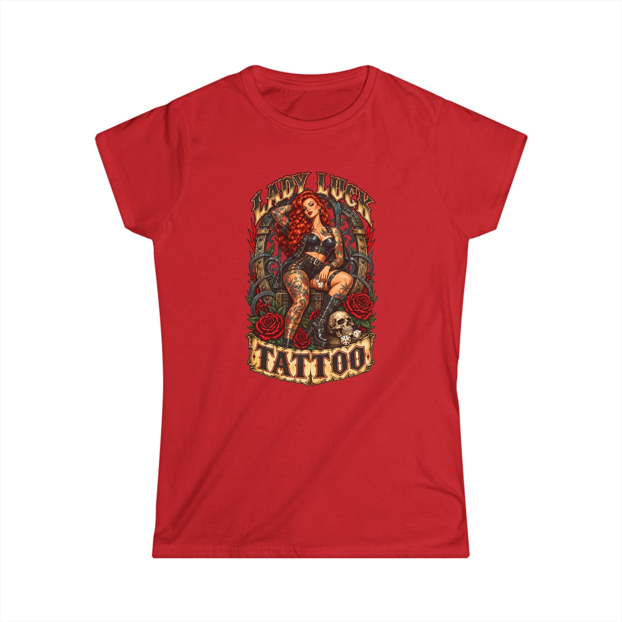 Lady Luck Tattoo Rebel Pinup Women’s Tee