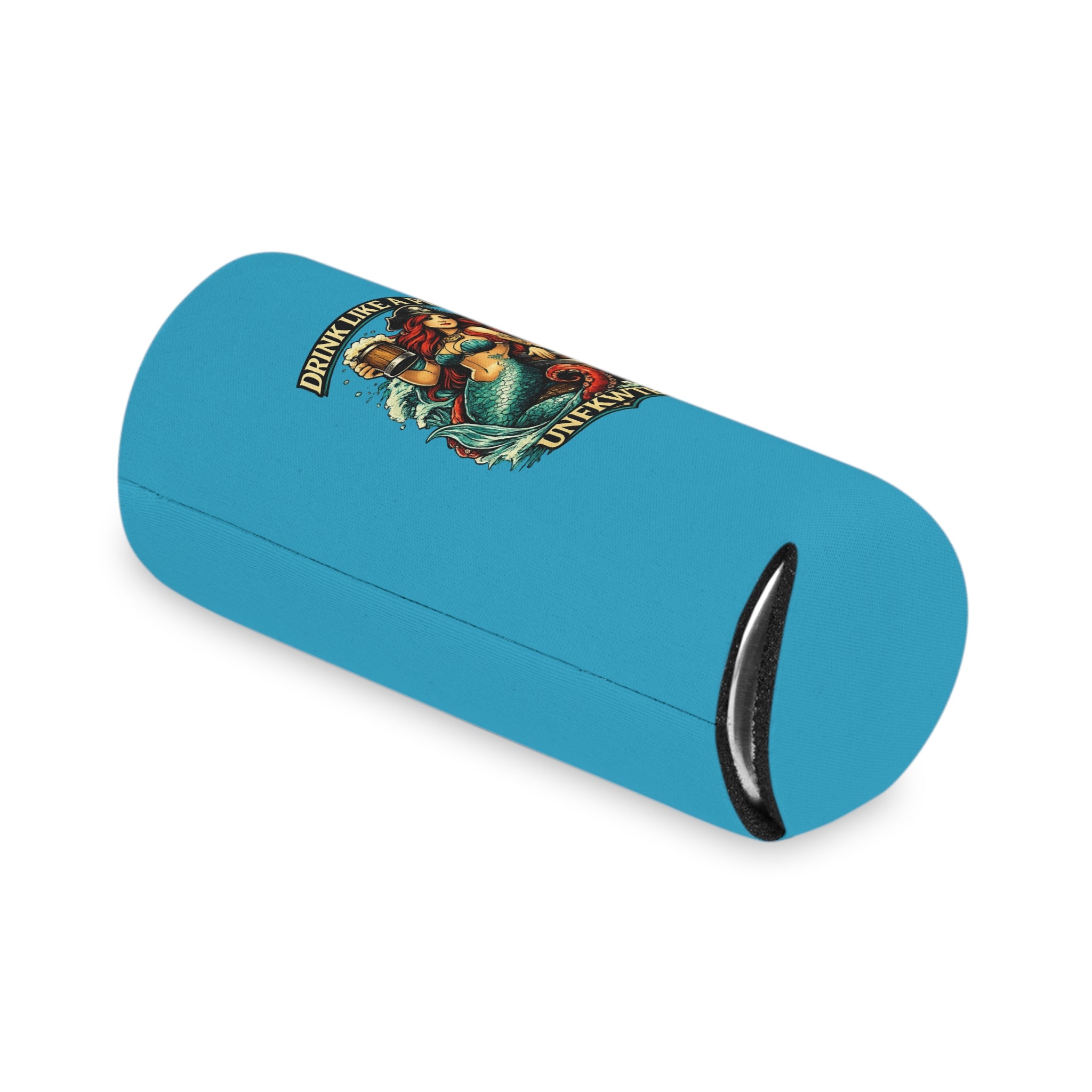 Can Cooler — "Drink Like a Pirate / Stay Cold" Mermaid & Skull Beer Koozie