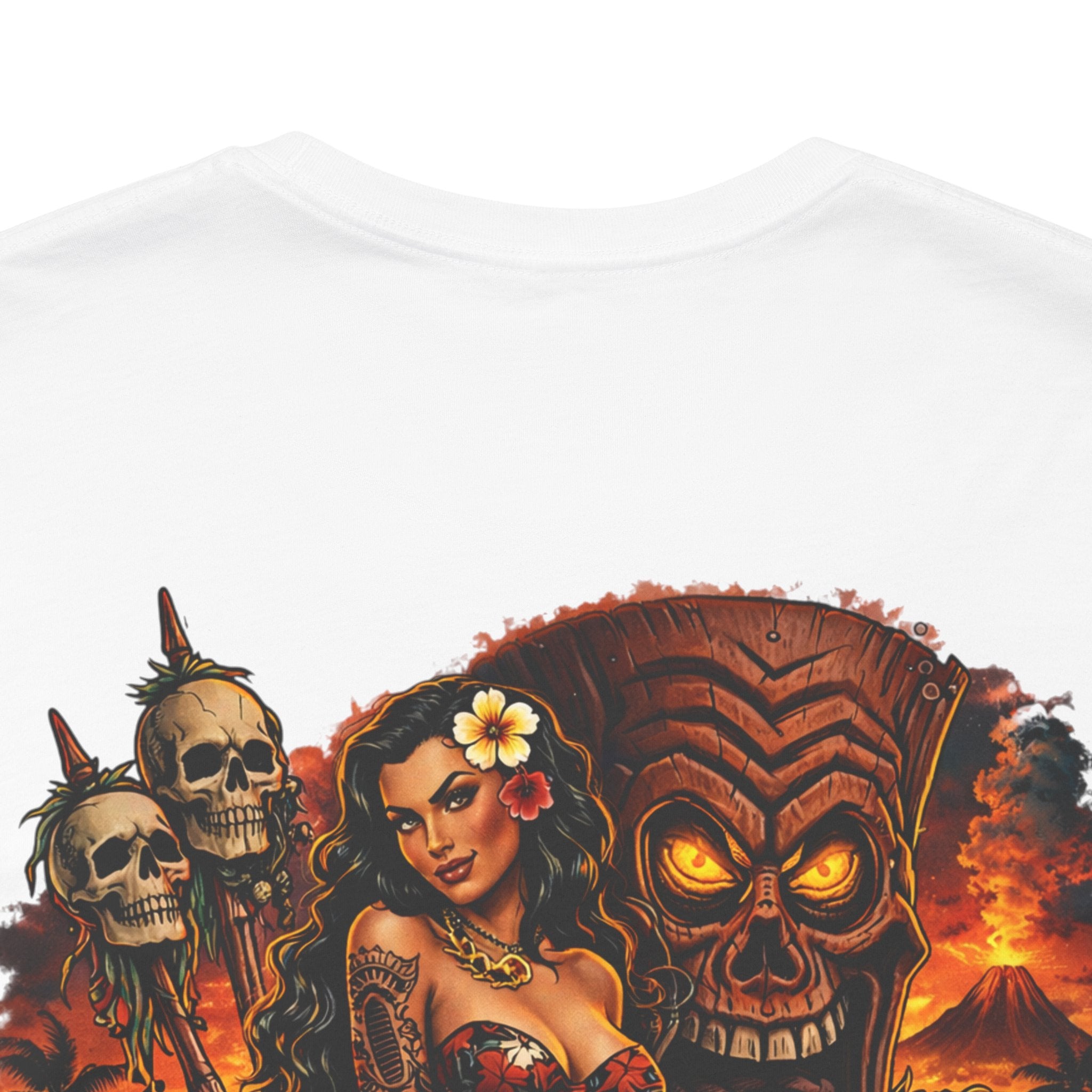 Tiki Horror Tee - "What Happens Here... Owns You" Graphic T-Shirt