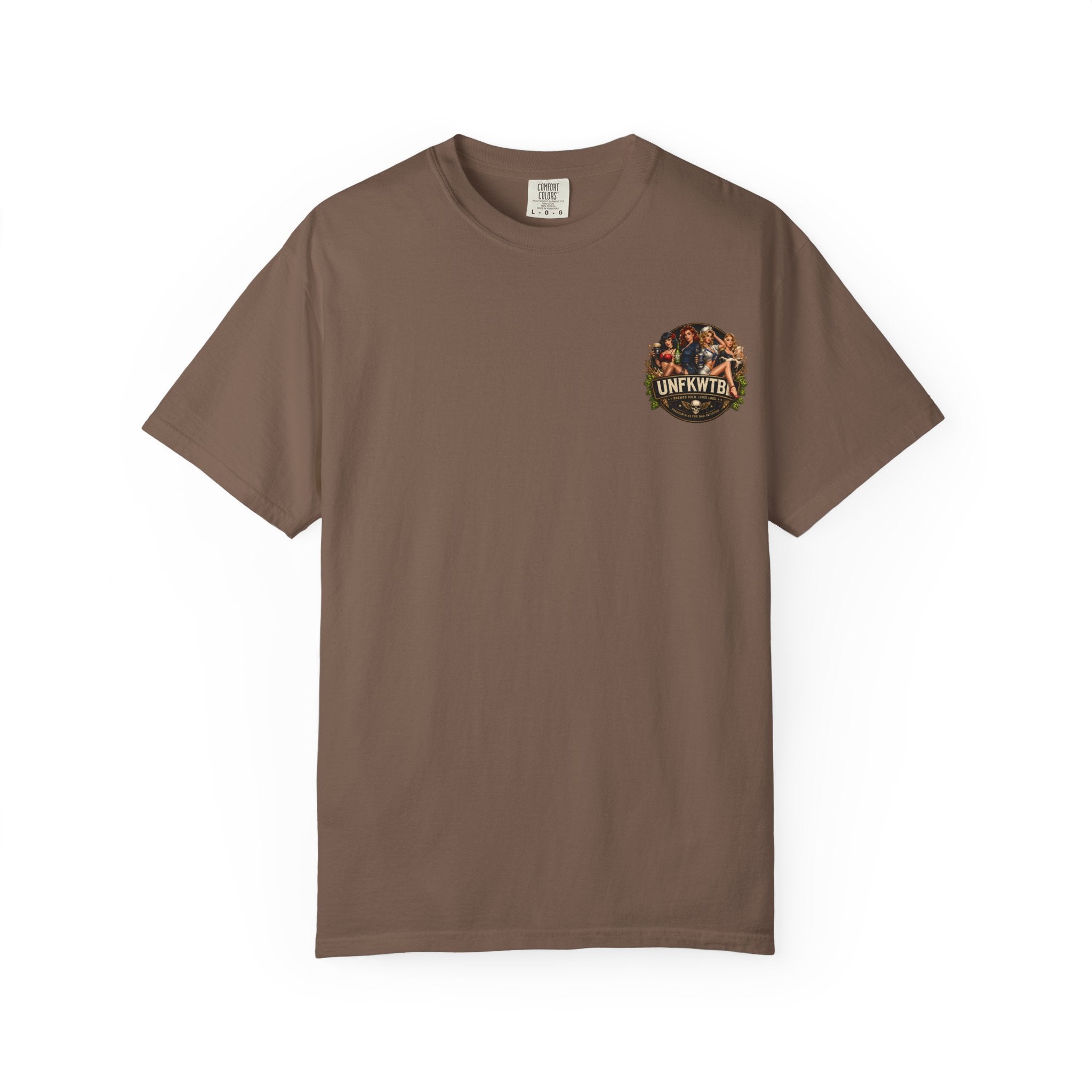 Beer Pinup T-Shirt – "Good Ale, Bad Choices" Retro Graphic Tee