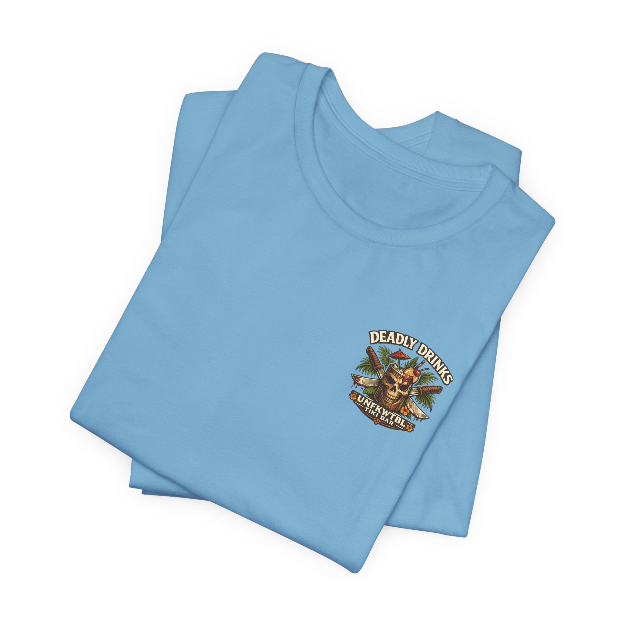 Creepy Clown Beach Tee — "Floating Under the Influence" Graphic T-Shirt