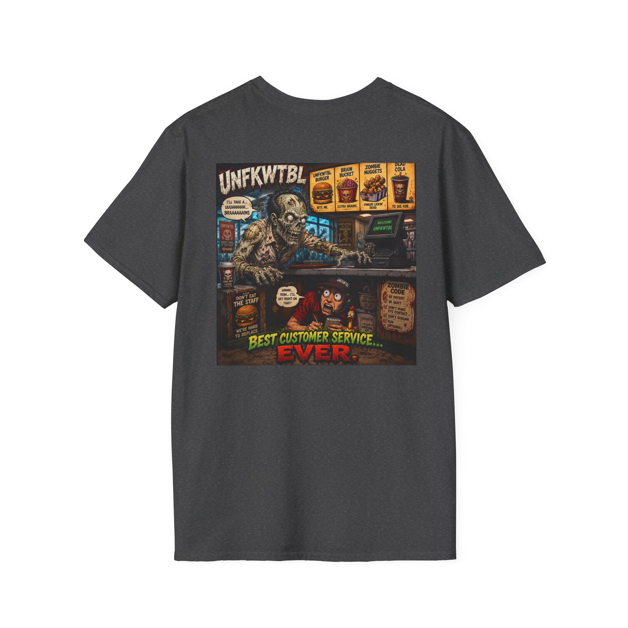 Vintage T-Shirt — "Zombie Wants Fast Food" Band Graphic