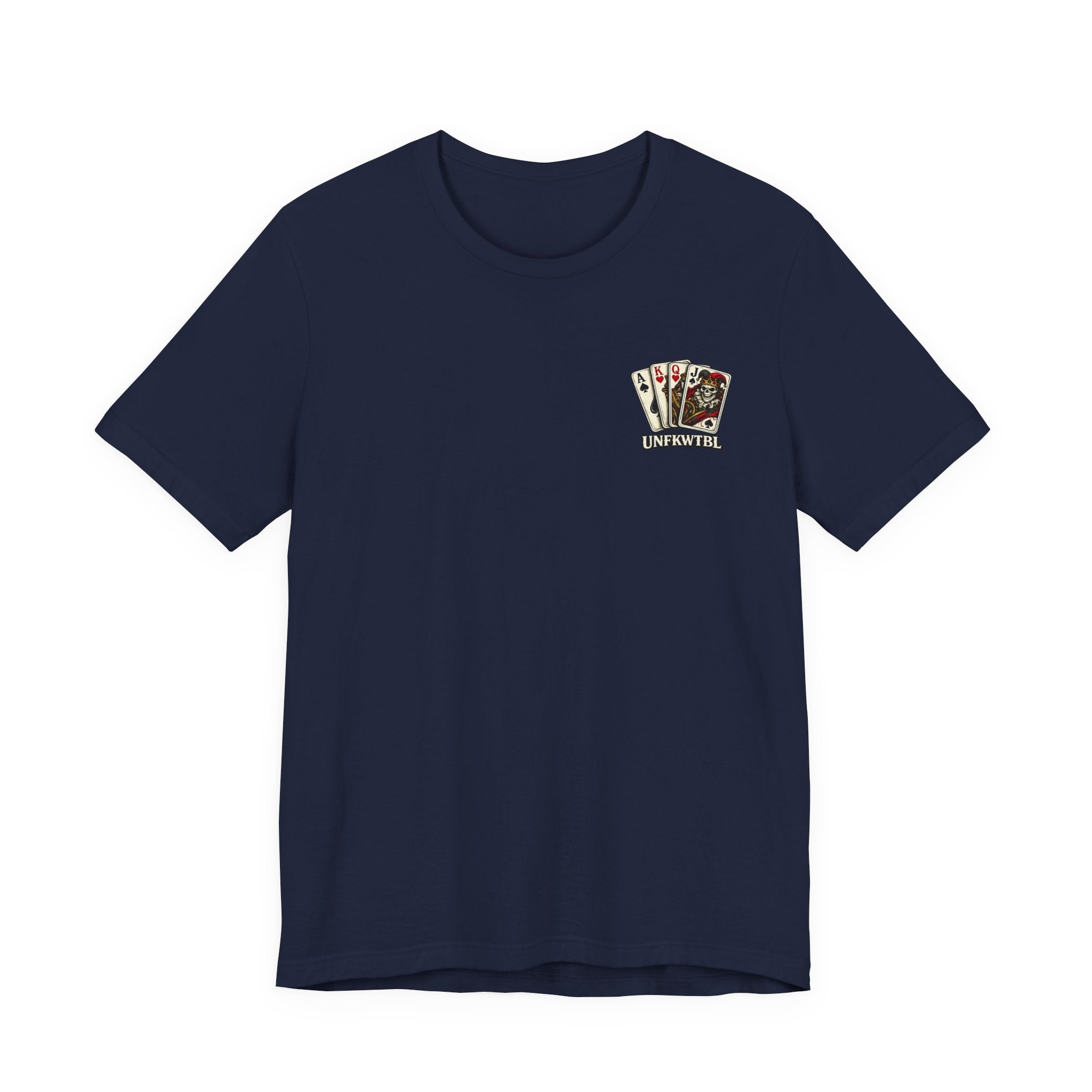 Play Dirty Win Everything Graphic Tee — Poker Skull Pinup T-Shirt