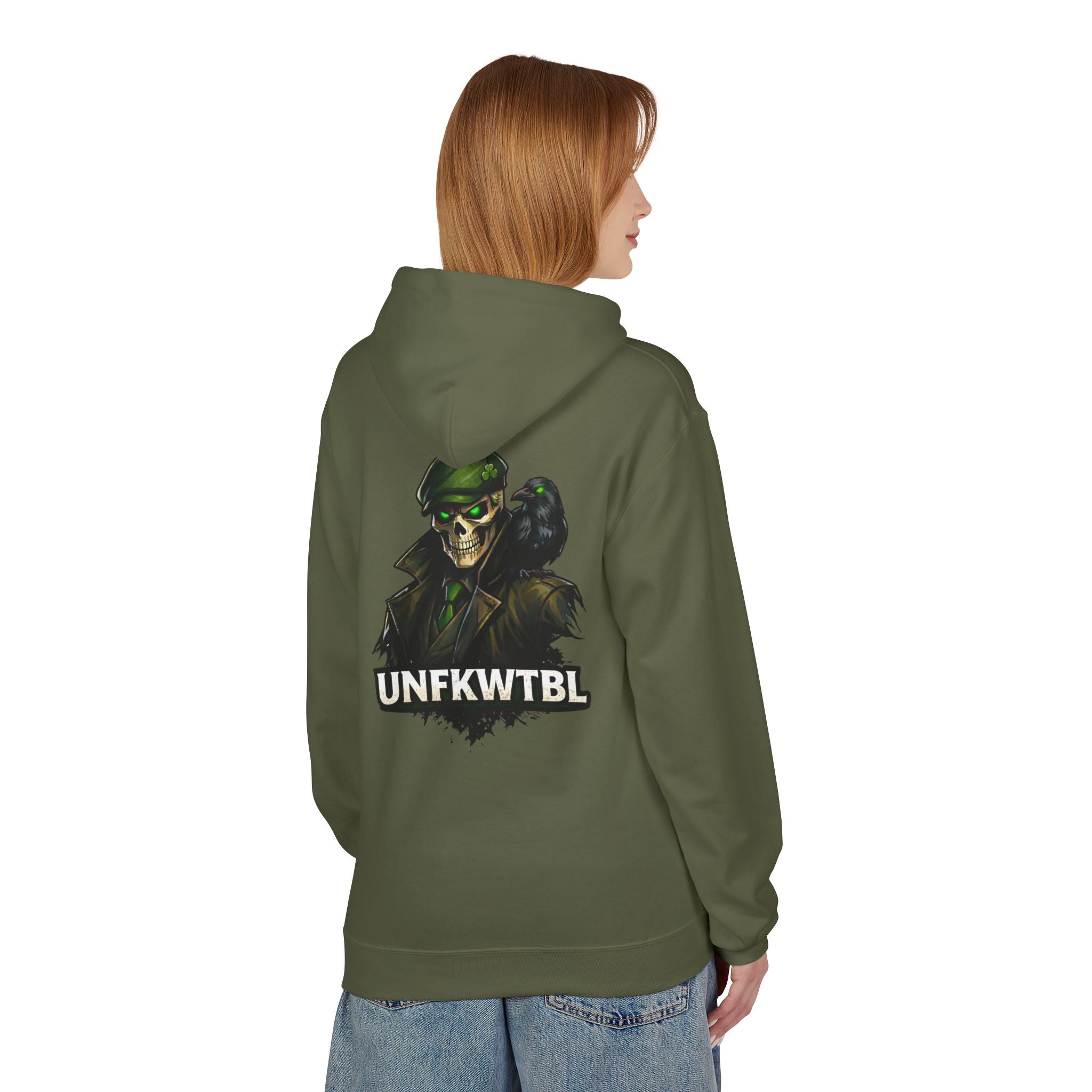UNFKWTBL Skull Soldier Hoodie – Military Skull Graphic Pullover