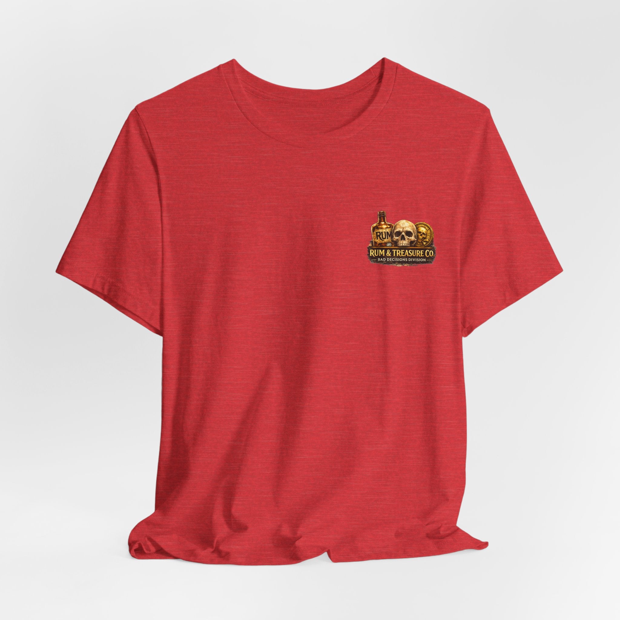 Pirate Skull Treasure Tee — Skeleton Captain, Mermaids & Gold Chest Graphic T-Shirt