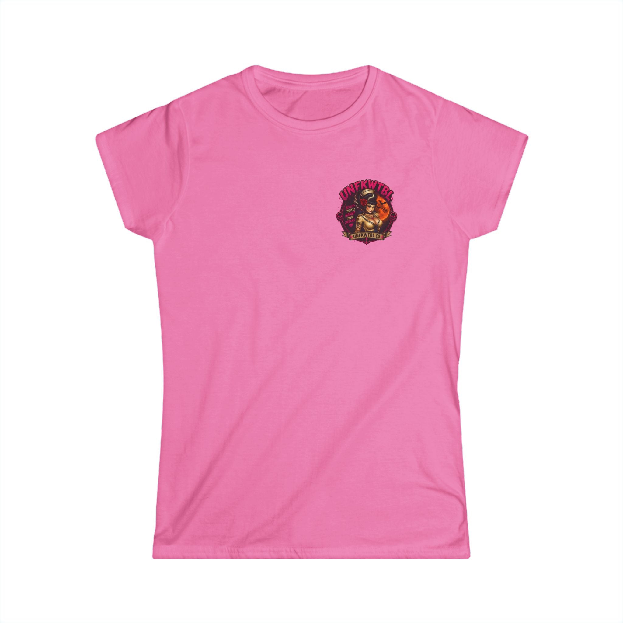 Zombie beach pinup Women’s White Tee — Classic Softstyle Crewneck