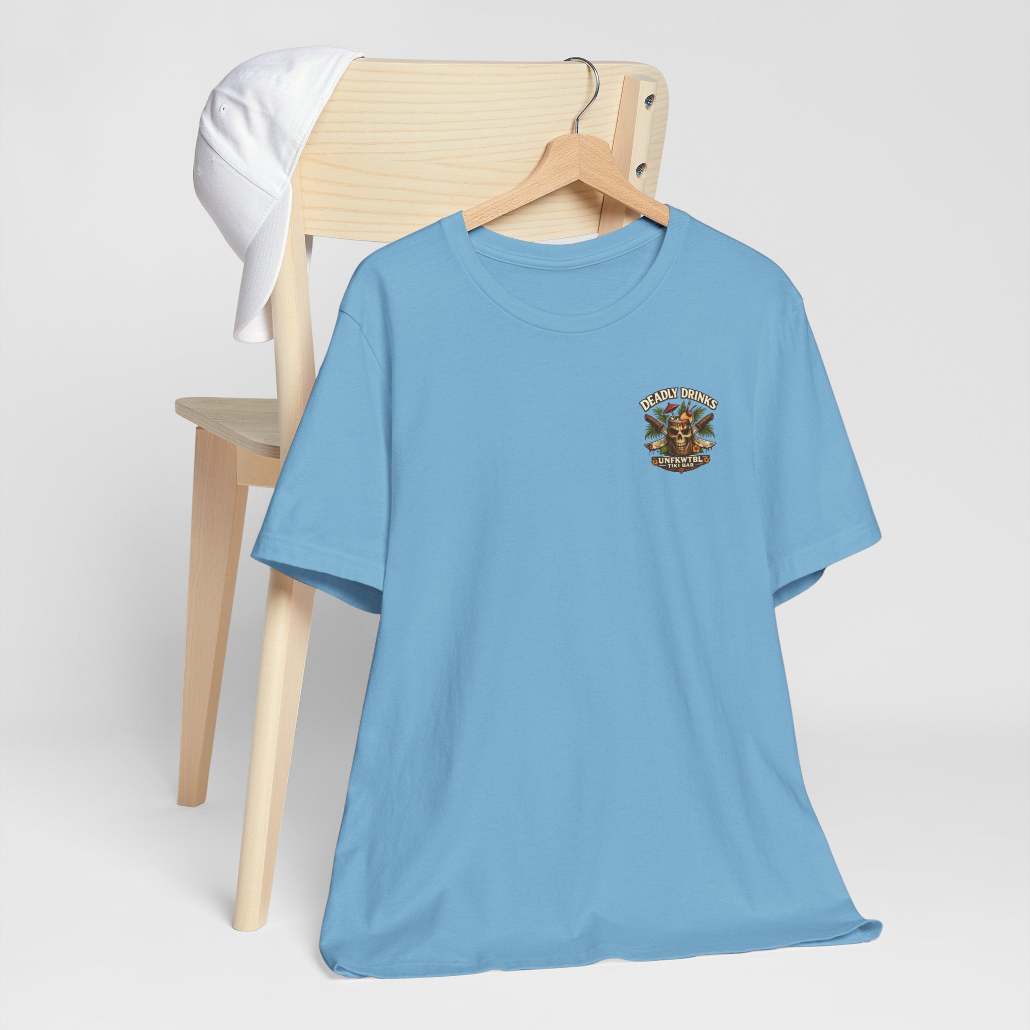 Creepy Clown Beach Tee — "Floating Under the Influence" Graphic T-Shirt
