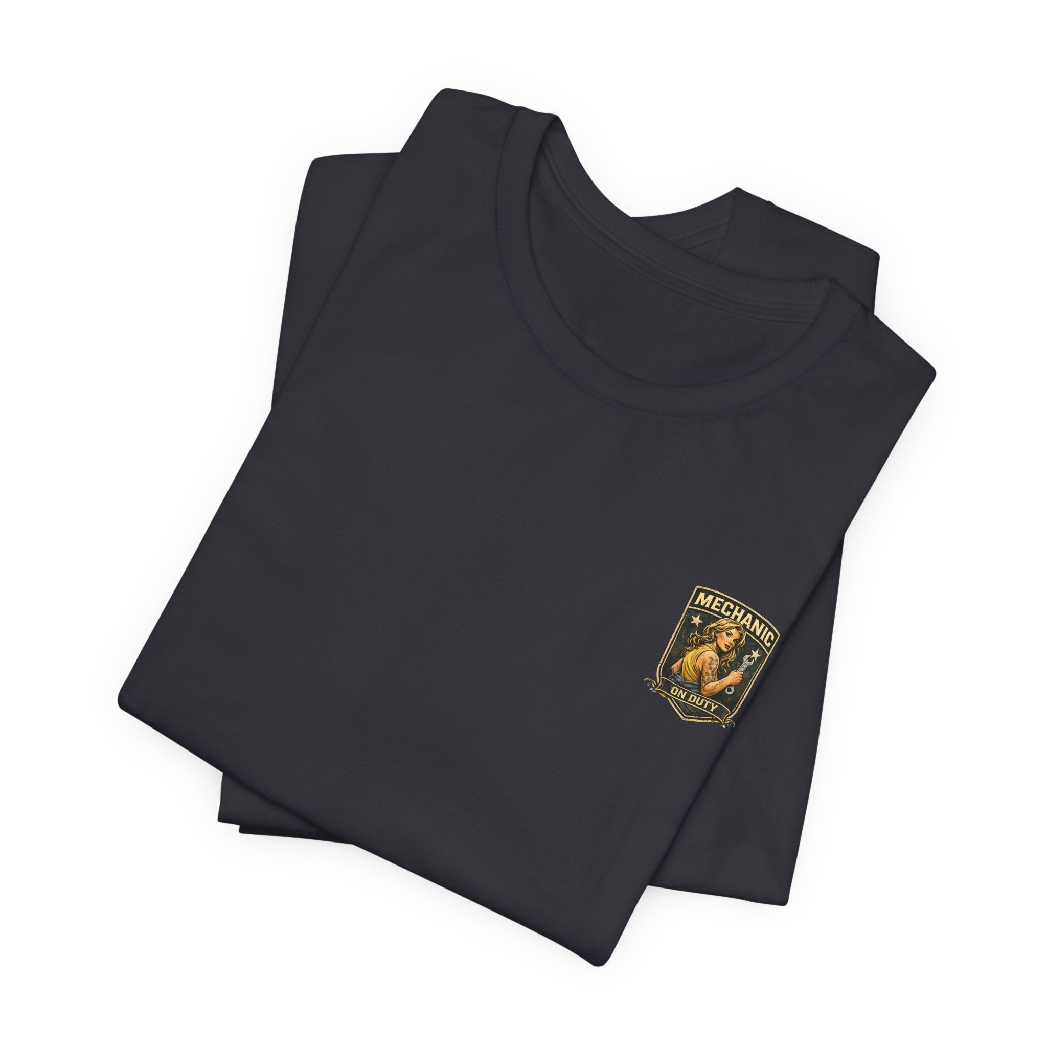 Mechanic On Duty Motorcycle Tee — Pinup Garage Vintage T-Shirt