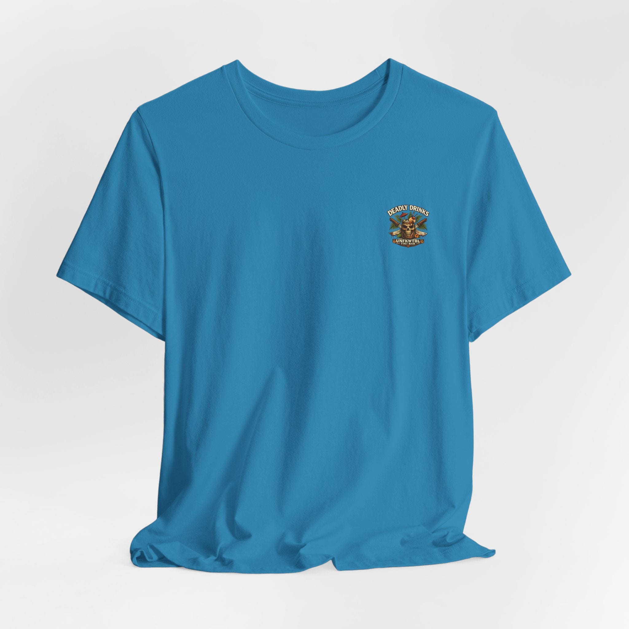 Annabelle Tropical Doll Graphic Tee - Retro Cocktail Girl T-Shirt
