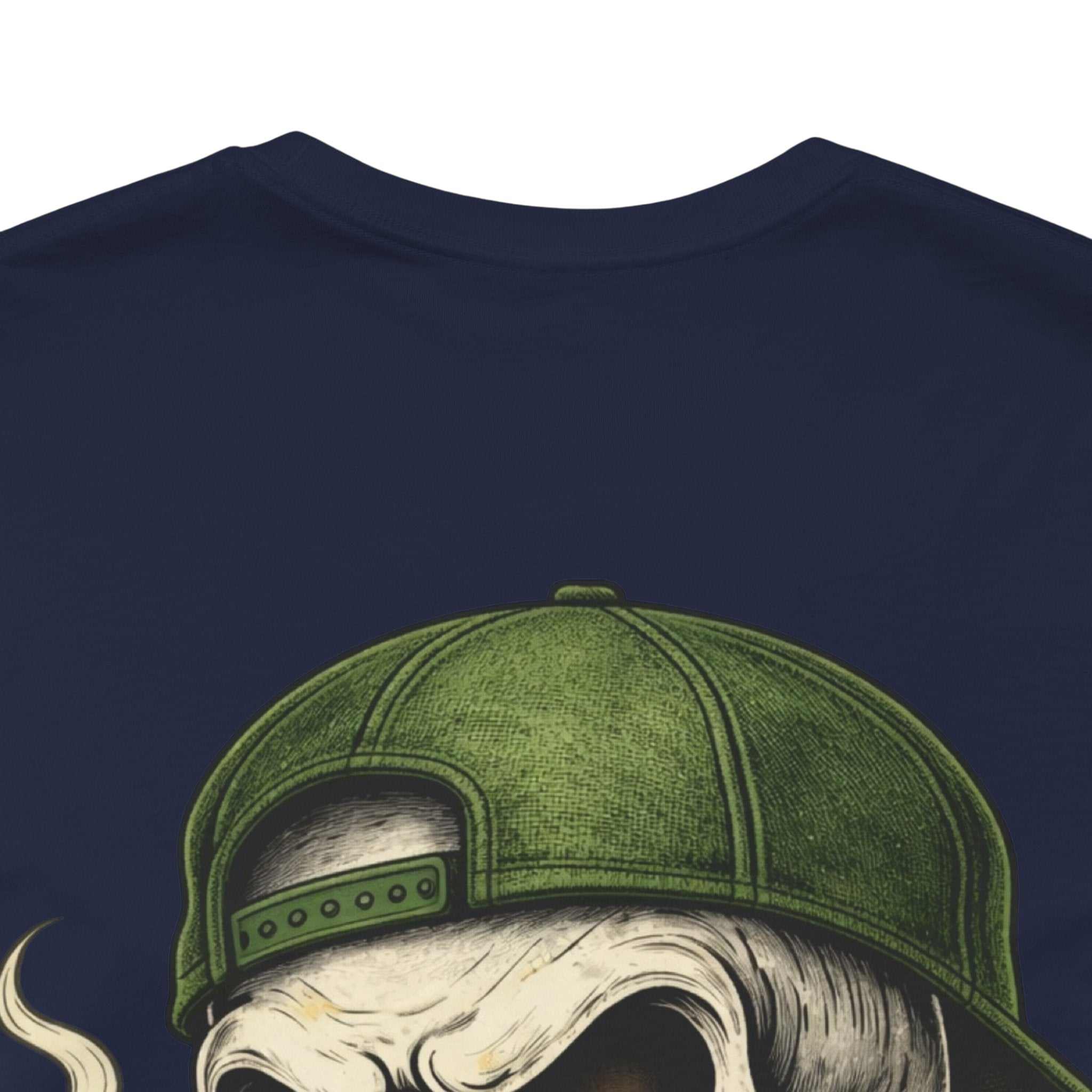 Still Standing Skull Tee — Vintage Military Skull Smoking Cigar T-Shirt