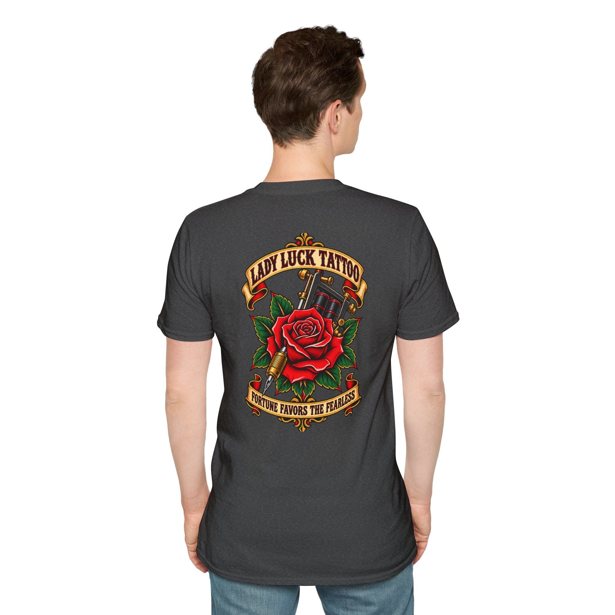 Lady Luck Tattoo Fortune Favors the Fearless Tee