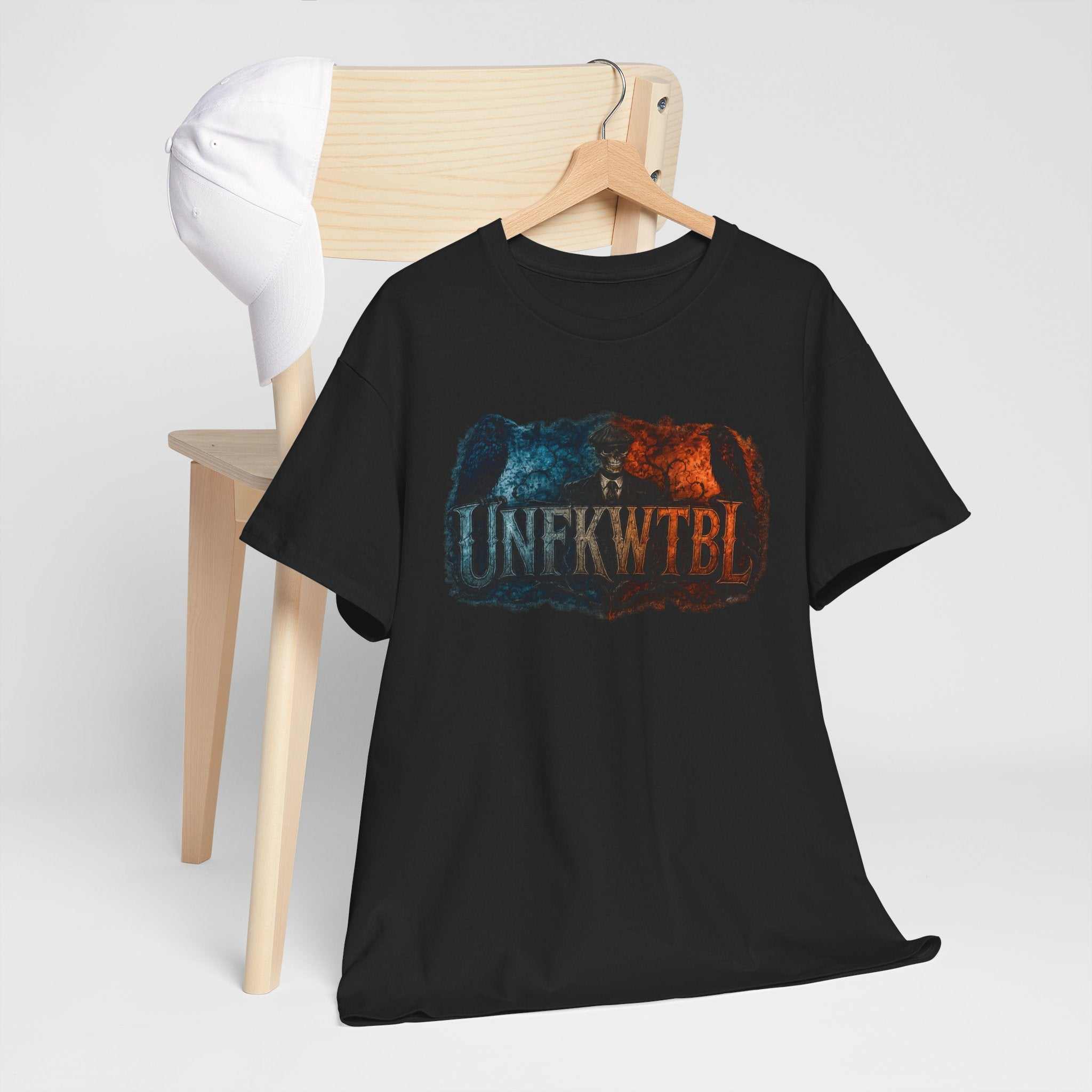 Dark Cosmic Slenderman Tee – 'UNFKWTBL' Horror Graphic Shirt
