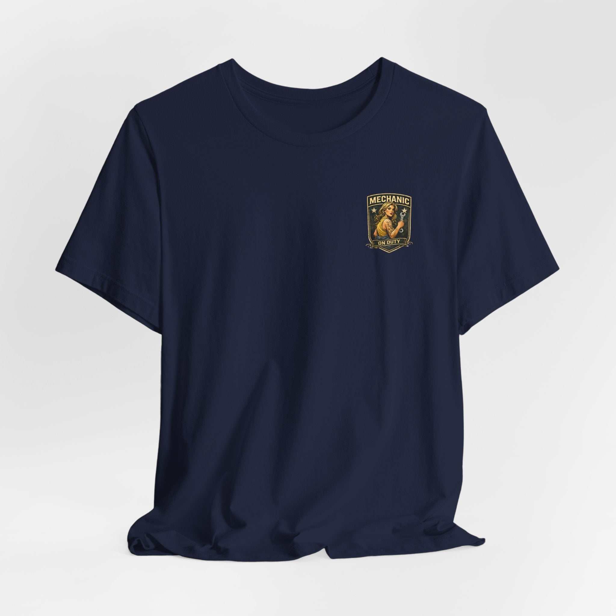 Mechanic On Duty Tee — Retro Pinup Garage T-Shirt