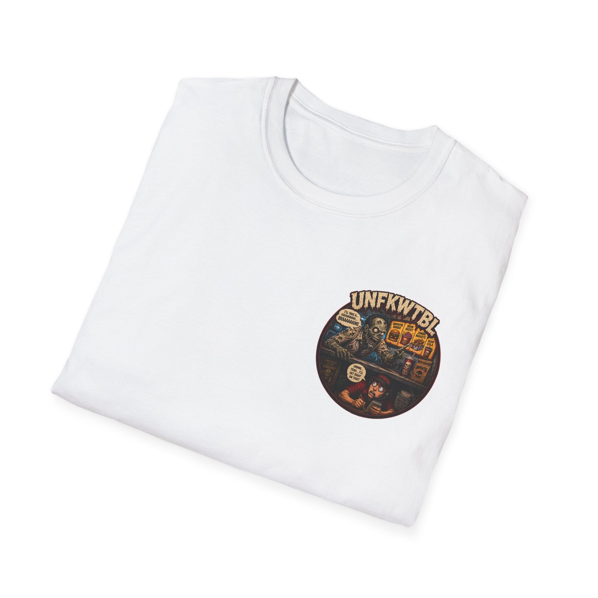 Vintage T-Shirt — "Zombie Wants Fast Food" Band Graphic