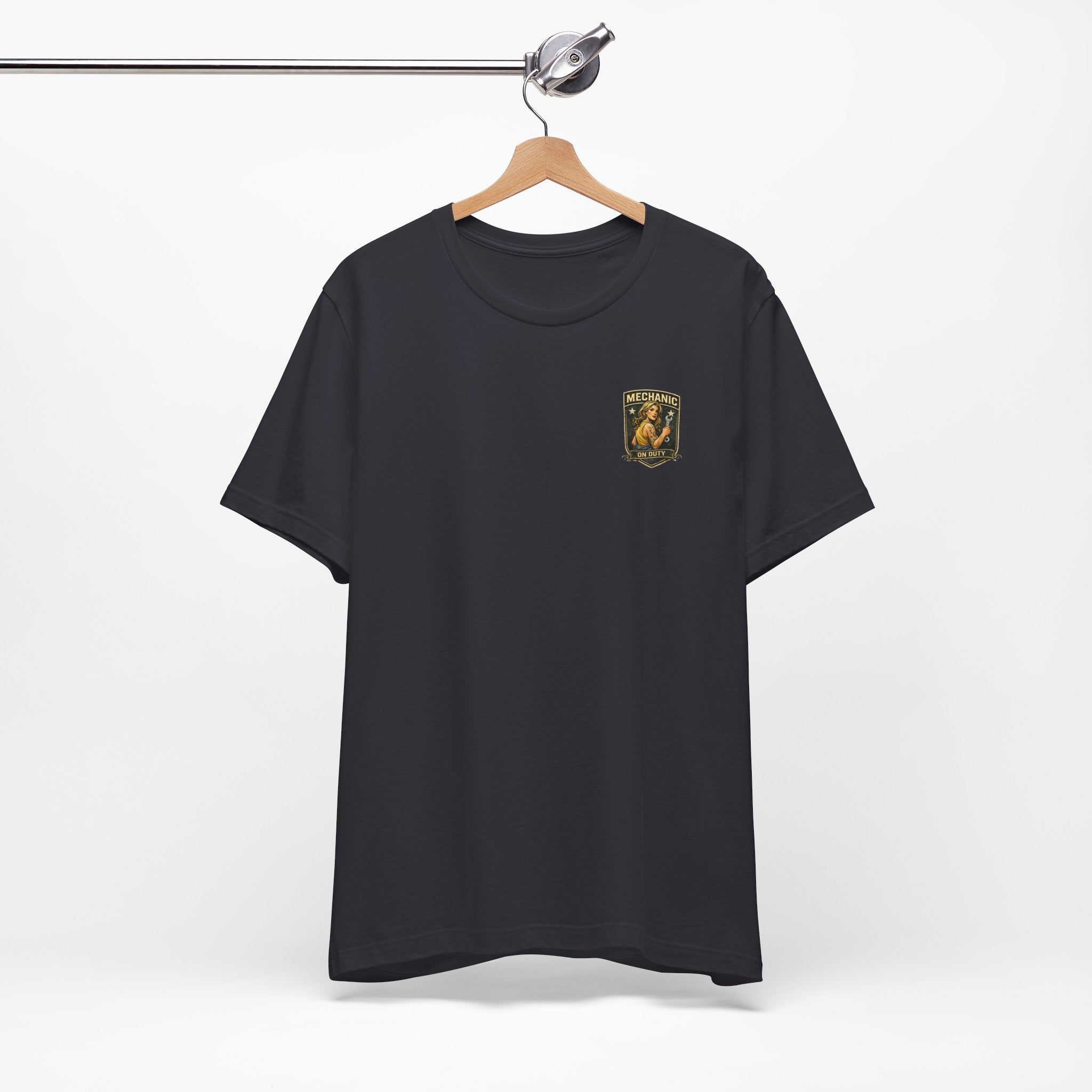 Mechanic On Duty Tee — Retro Pinup Garage T-Shirt