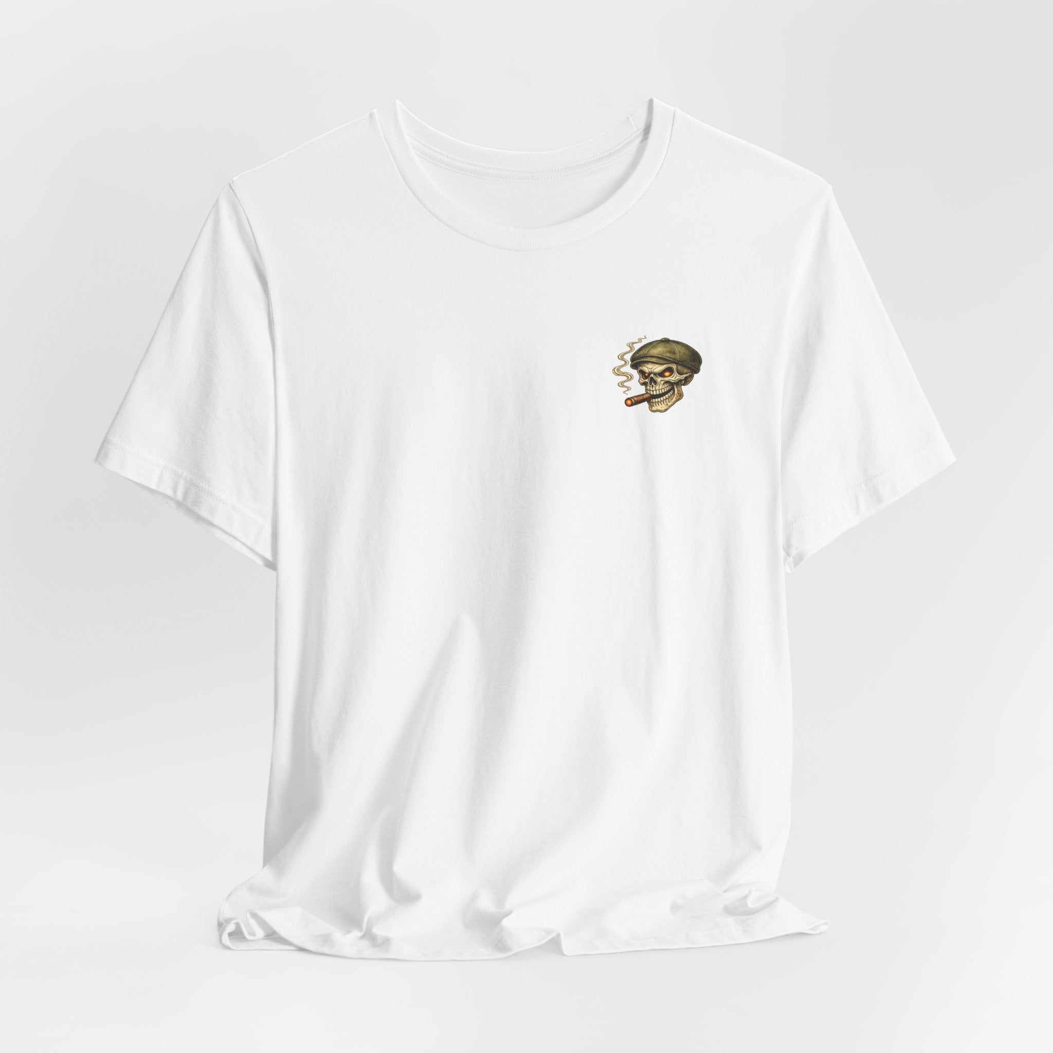 Skull Cigar Tee — "Ain't Done Yet" Vintage Biker T-Shirt
