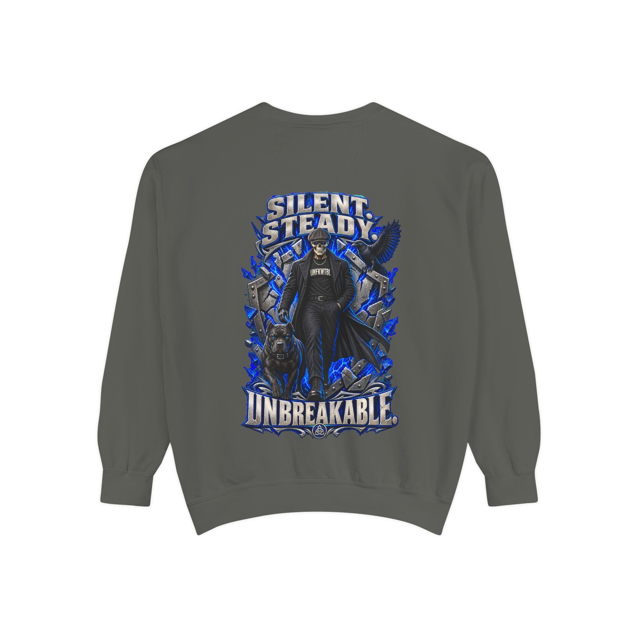 Silent. Steady. Unbreakable. Crewneck