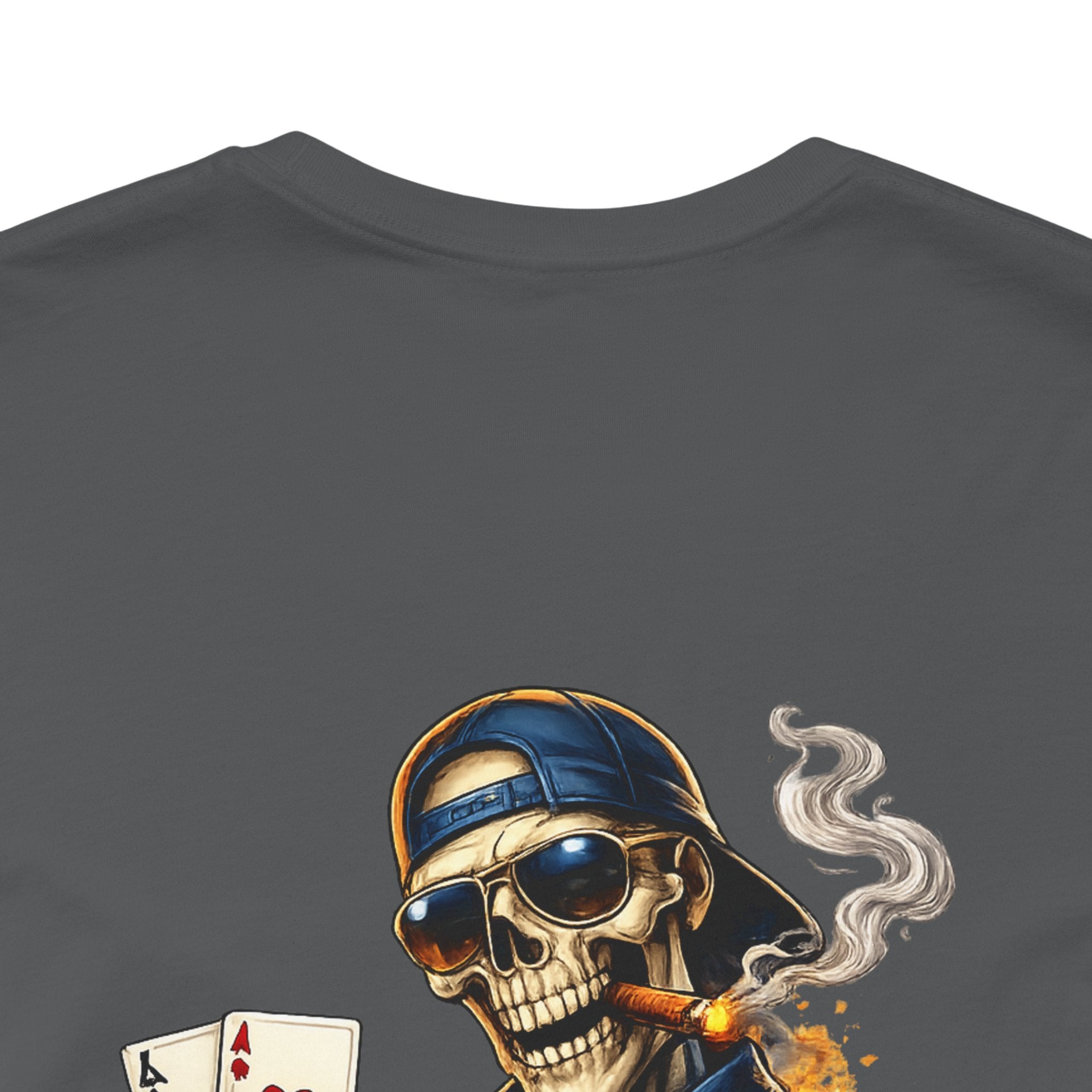 Poker Skeleton Tee — 'Ace' Skull Gambler Graphic T-Shirt