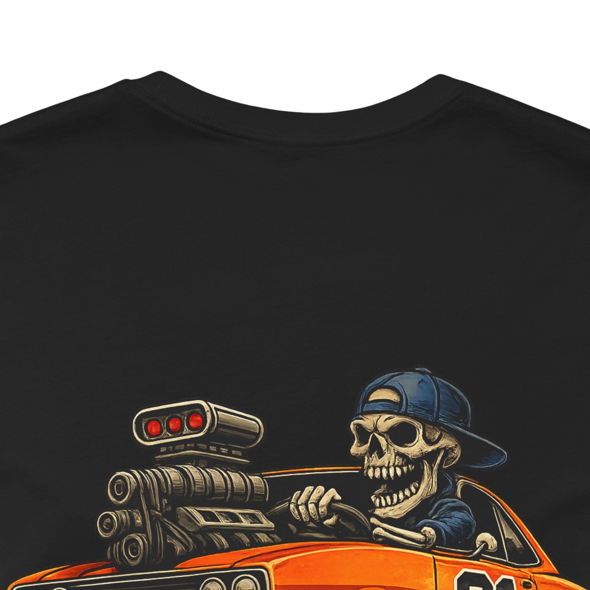 Muscle Car Skull Tee — "Built Different. Drive Hard." Graphic T-Shirt