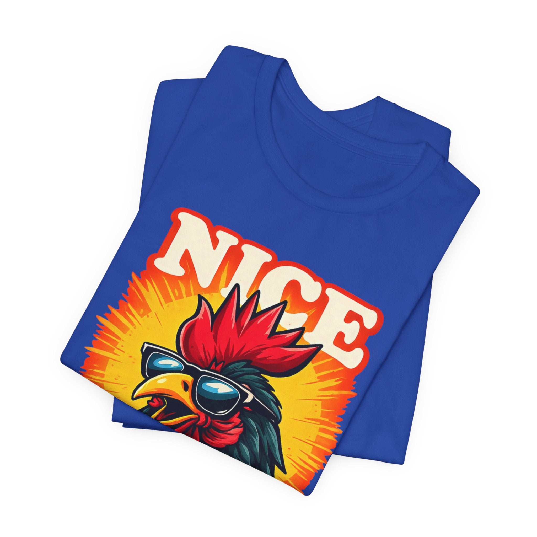 Nice Rooster T-Shirt — Cool Sunglasses Chicken Graphic Tee