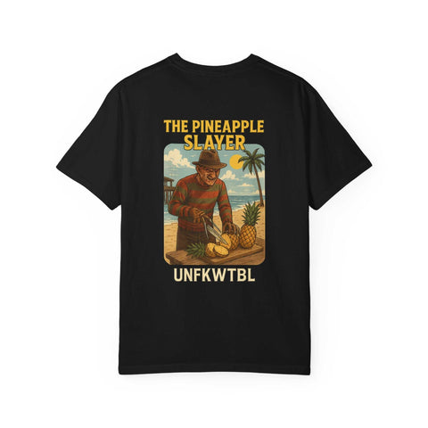 FREDDY KRUEGER Tropical Graphic Tee - The Pineapple Slayer, Vacation Shirt, Beachwear, Unisex Casual Top, Summer Tee, Gift for Foodies